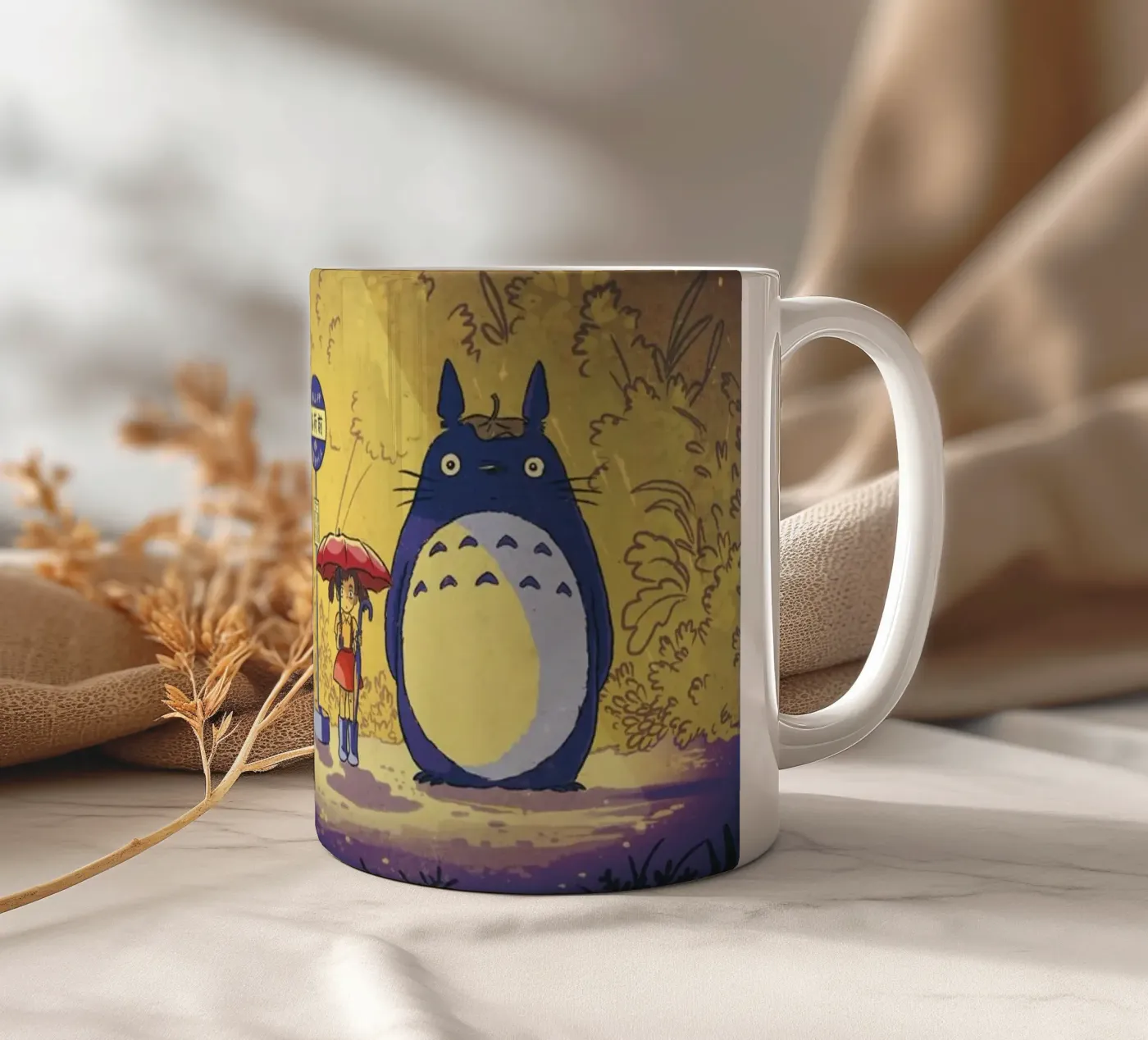 Magic Bus Stop ceramic mug by syntetyc