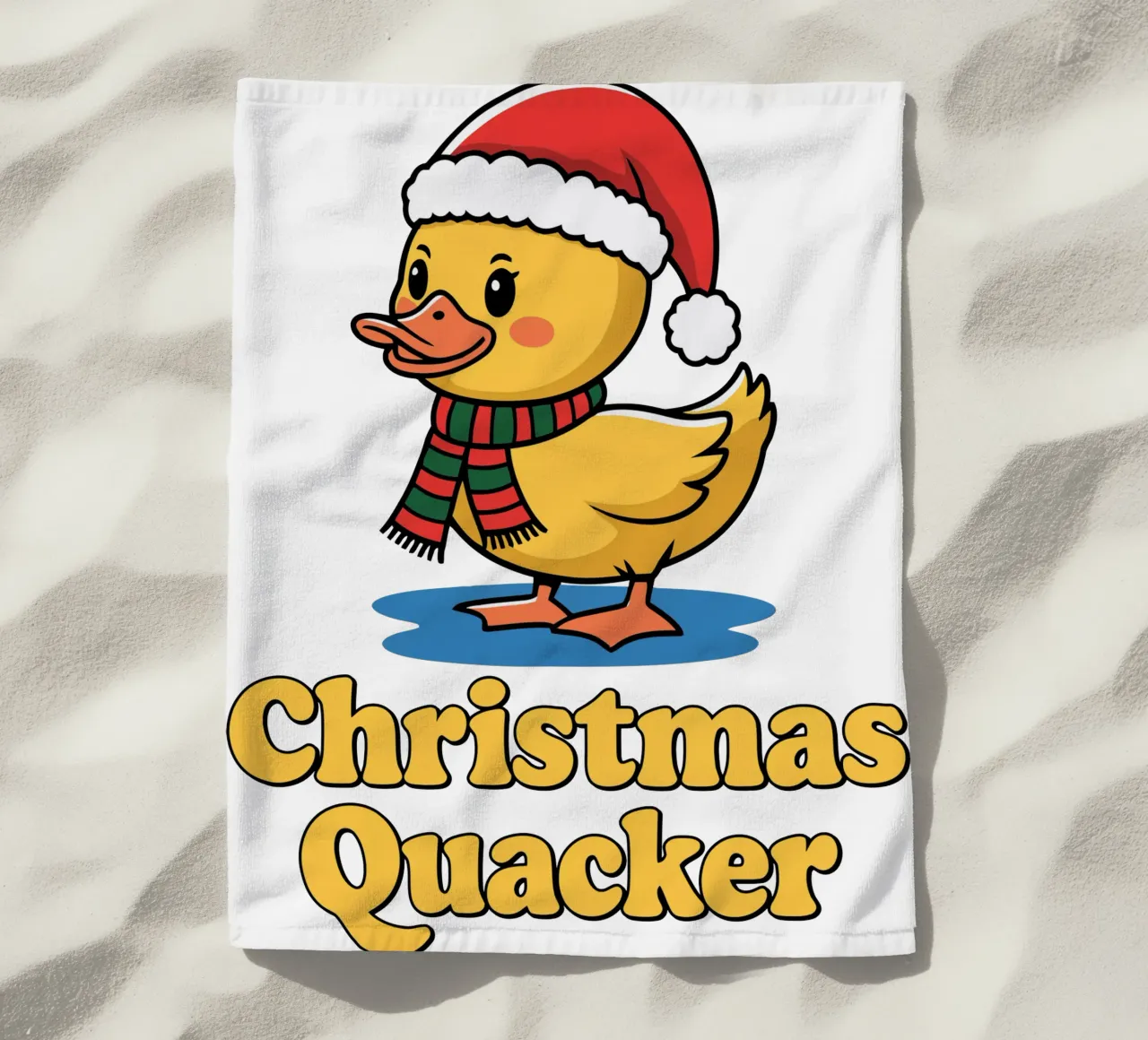 Christmas Quacker telo mare da edsonramosart