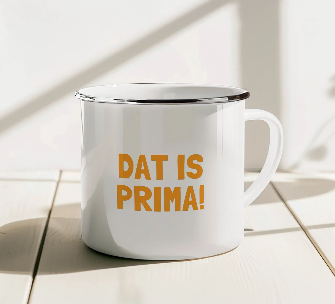 Dat is prima! tazza in smalto da Ohkimiko