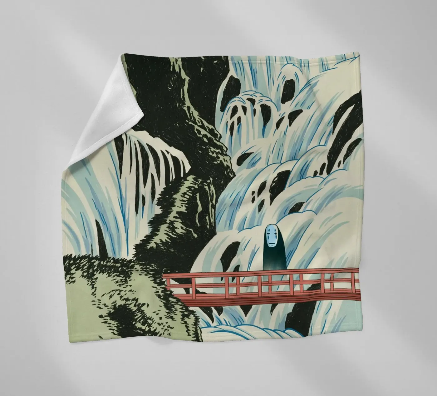 Wasserfallgeist Fleecedecke von syntetyc