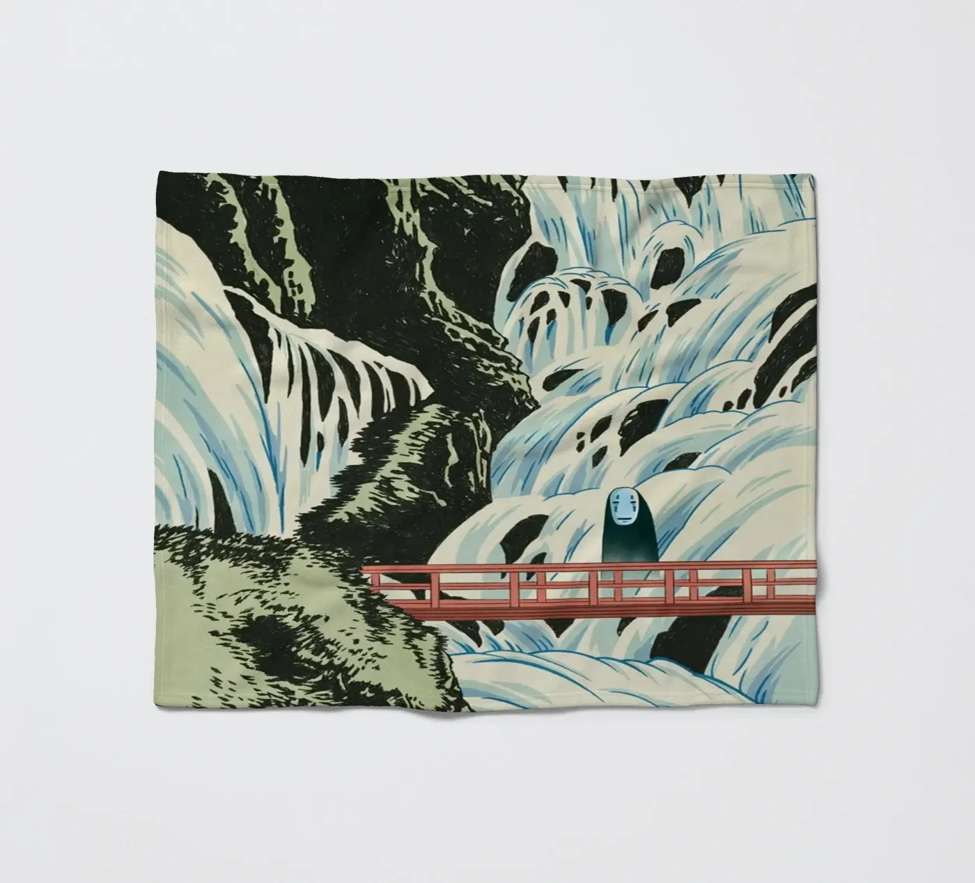 Wasserfallgeist Fleecedecke von syntetyc