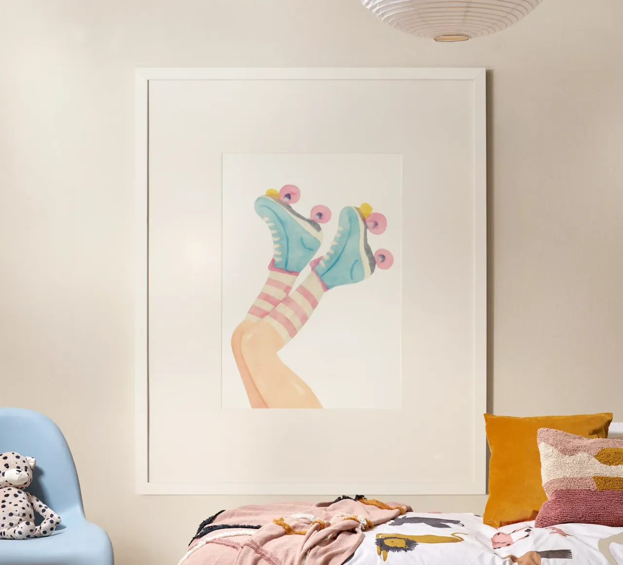 Roller skating poster by Funkydays