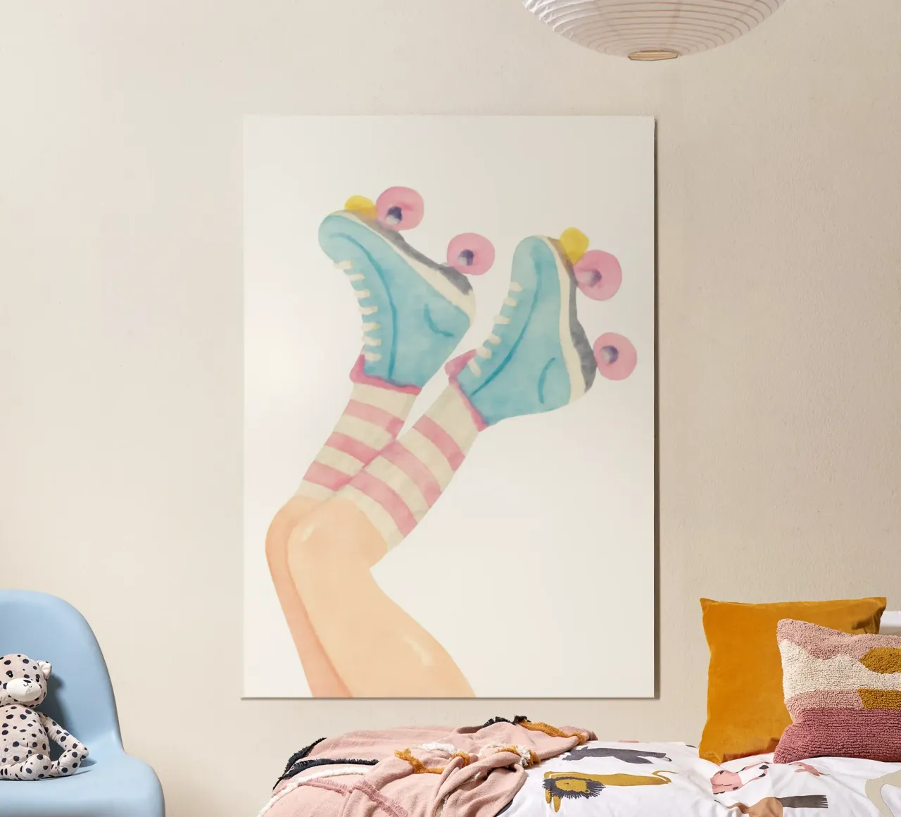 Roller skating poster by Funkydays