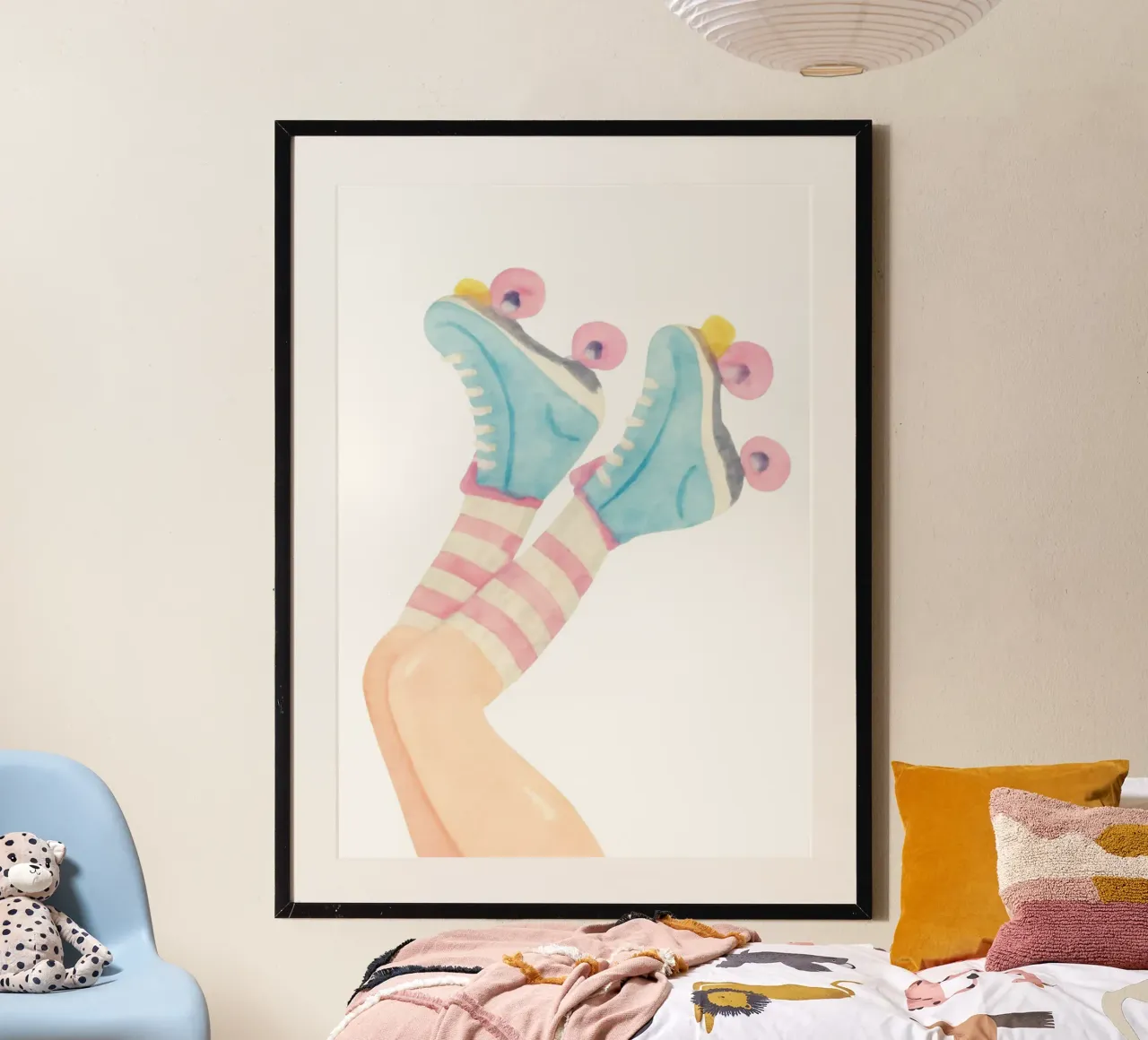 Roller skating poster by Funkydays