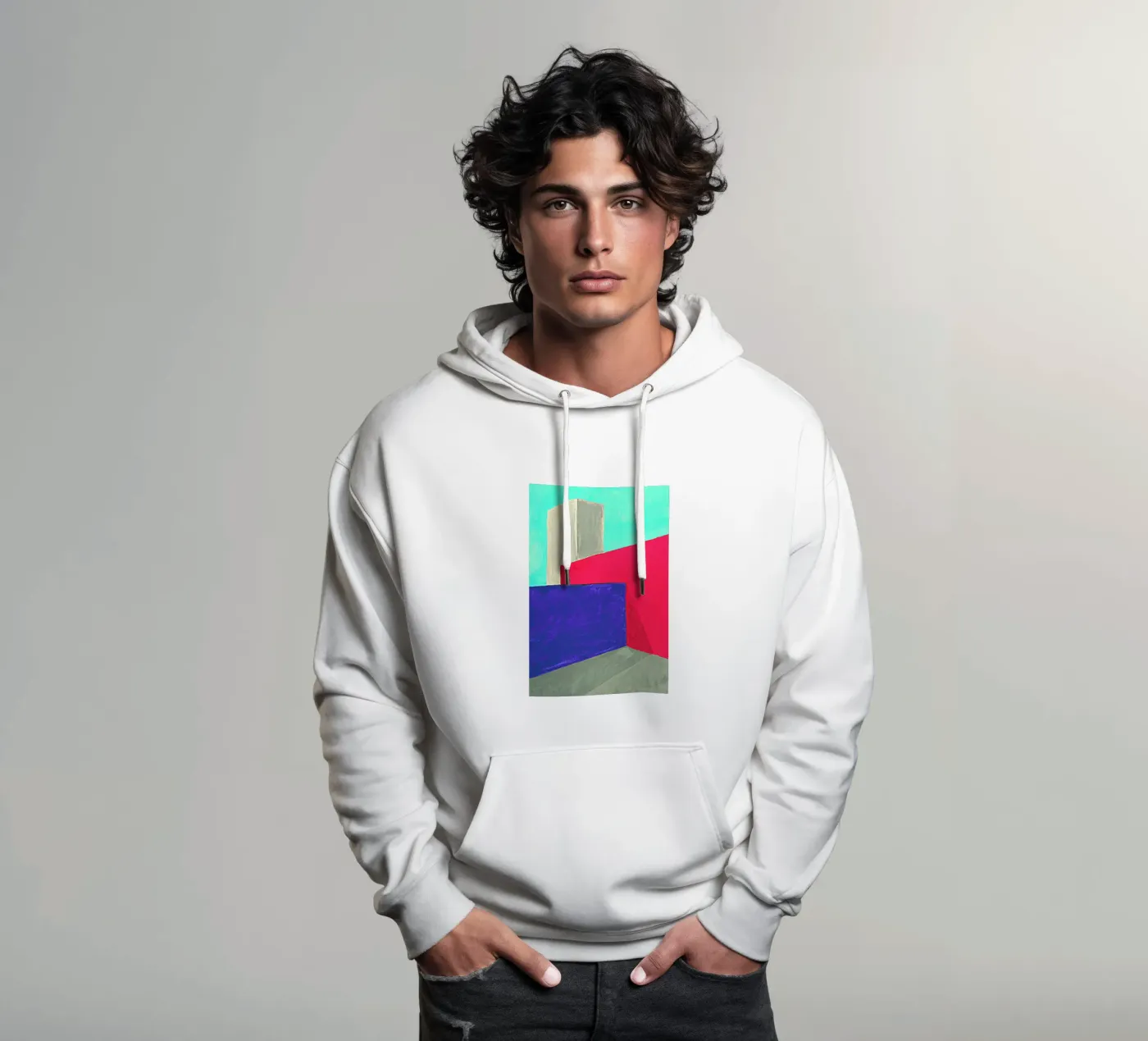 Corner felpa con cappuccio da Xchange Art Studio