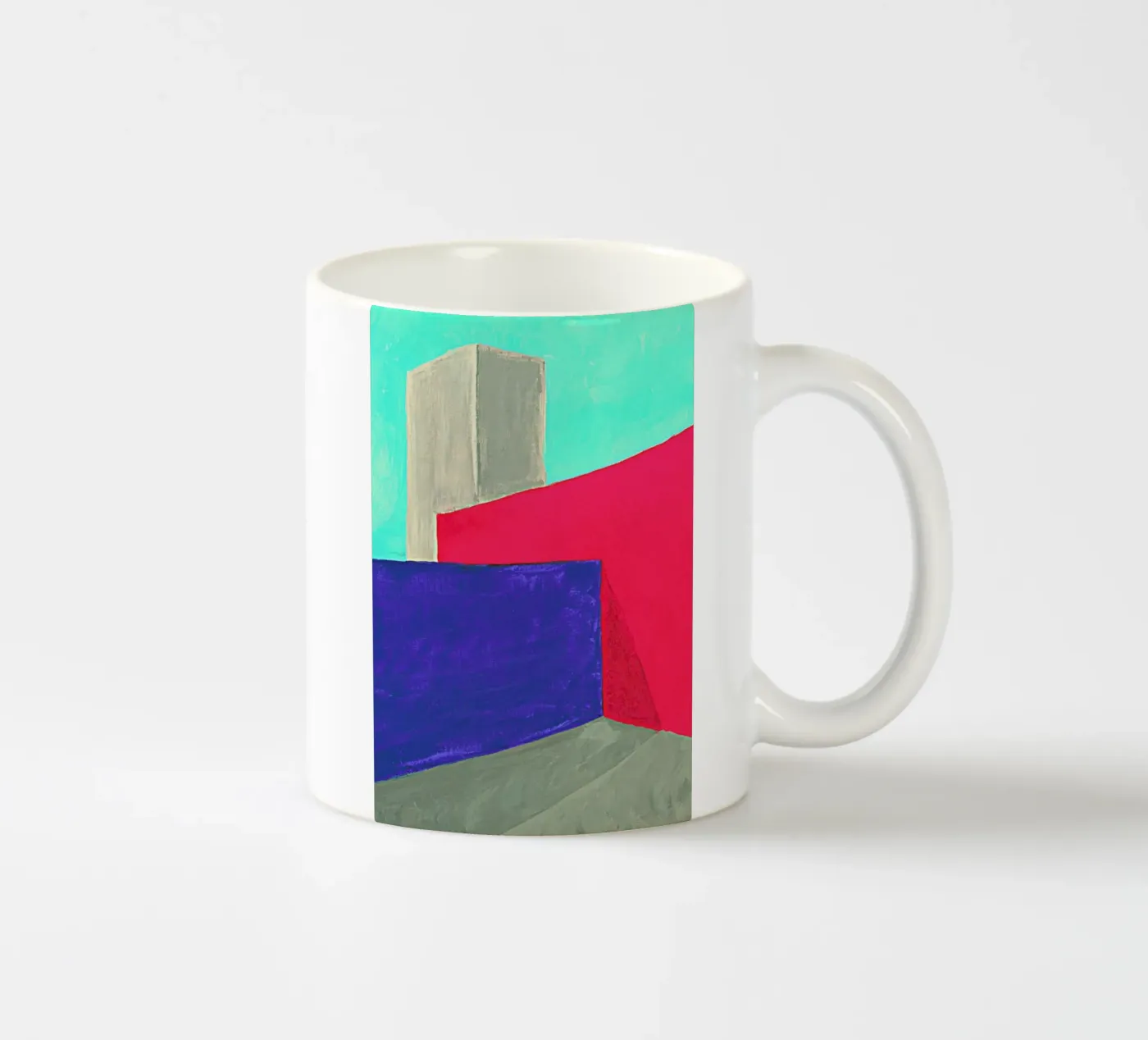 Corner ceramic mug by Xchange Art Studio