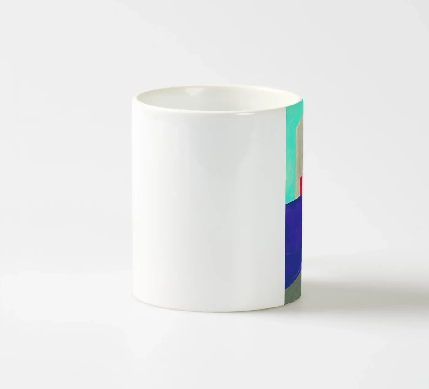 Corner ceramic mug by Xchange Art Studio