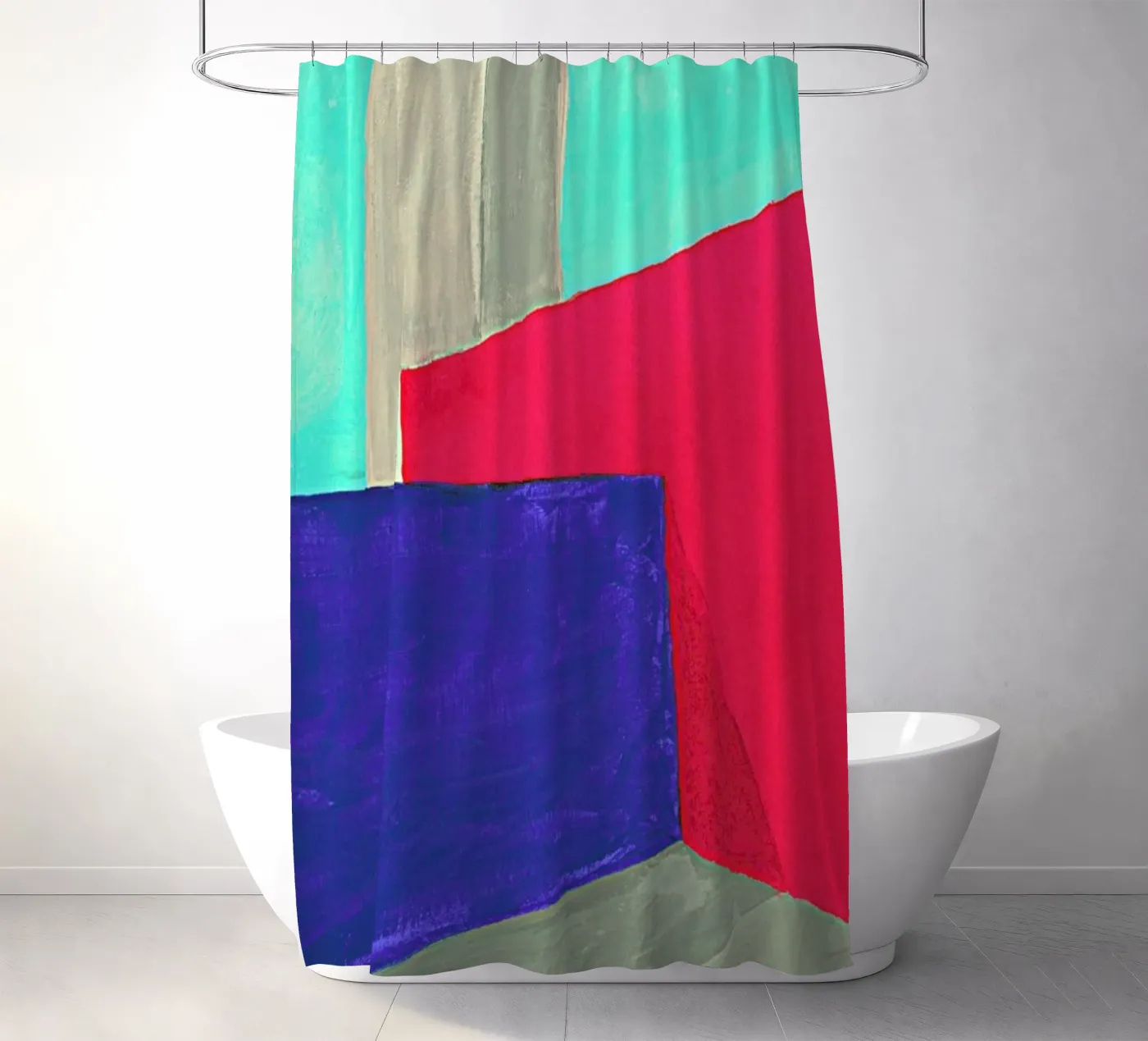 Corner Duschvorhang von Xchange Art Studio