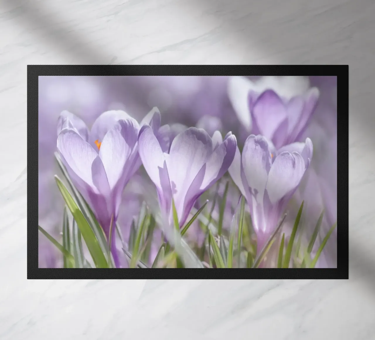 crocuses doormat by Atteloi