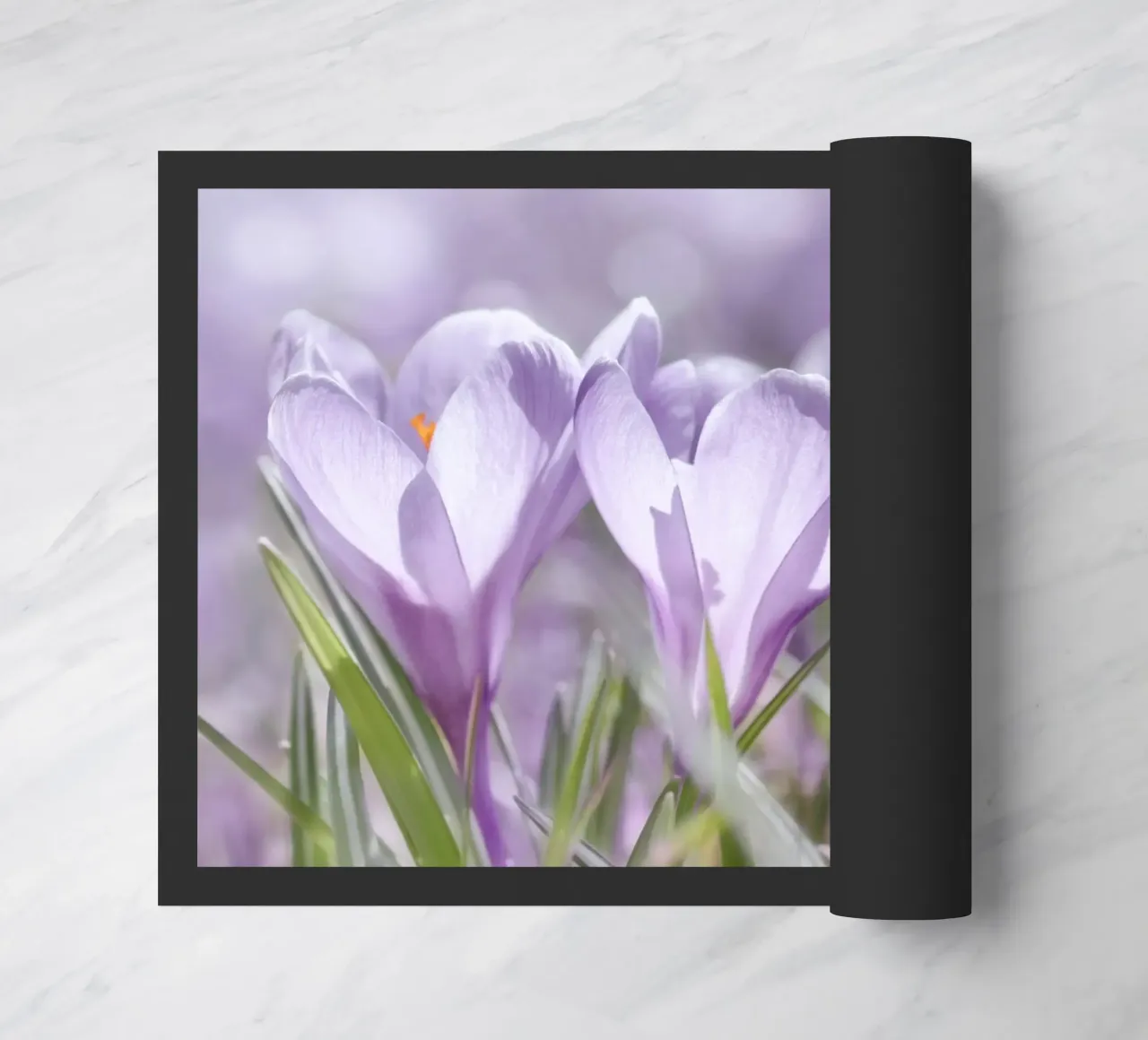 crocuses doormat by Atteloi