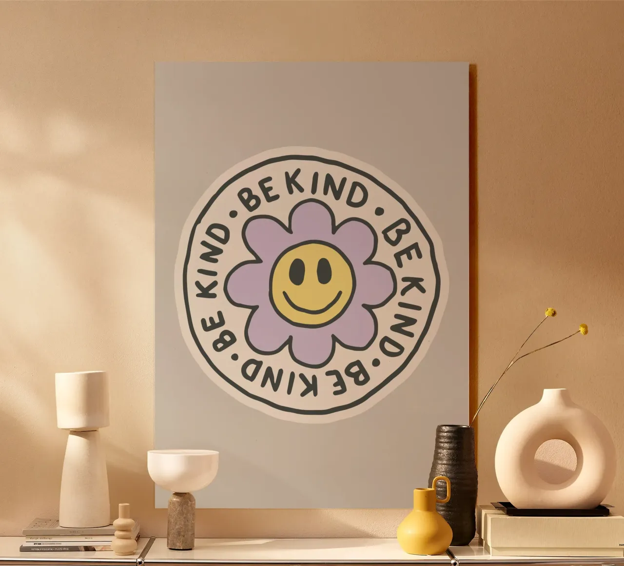 Be kind plexiglass da isabels_wunderwelt_digital_art