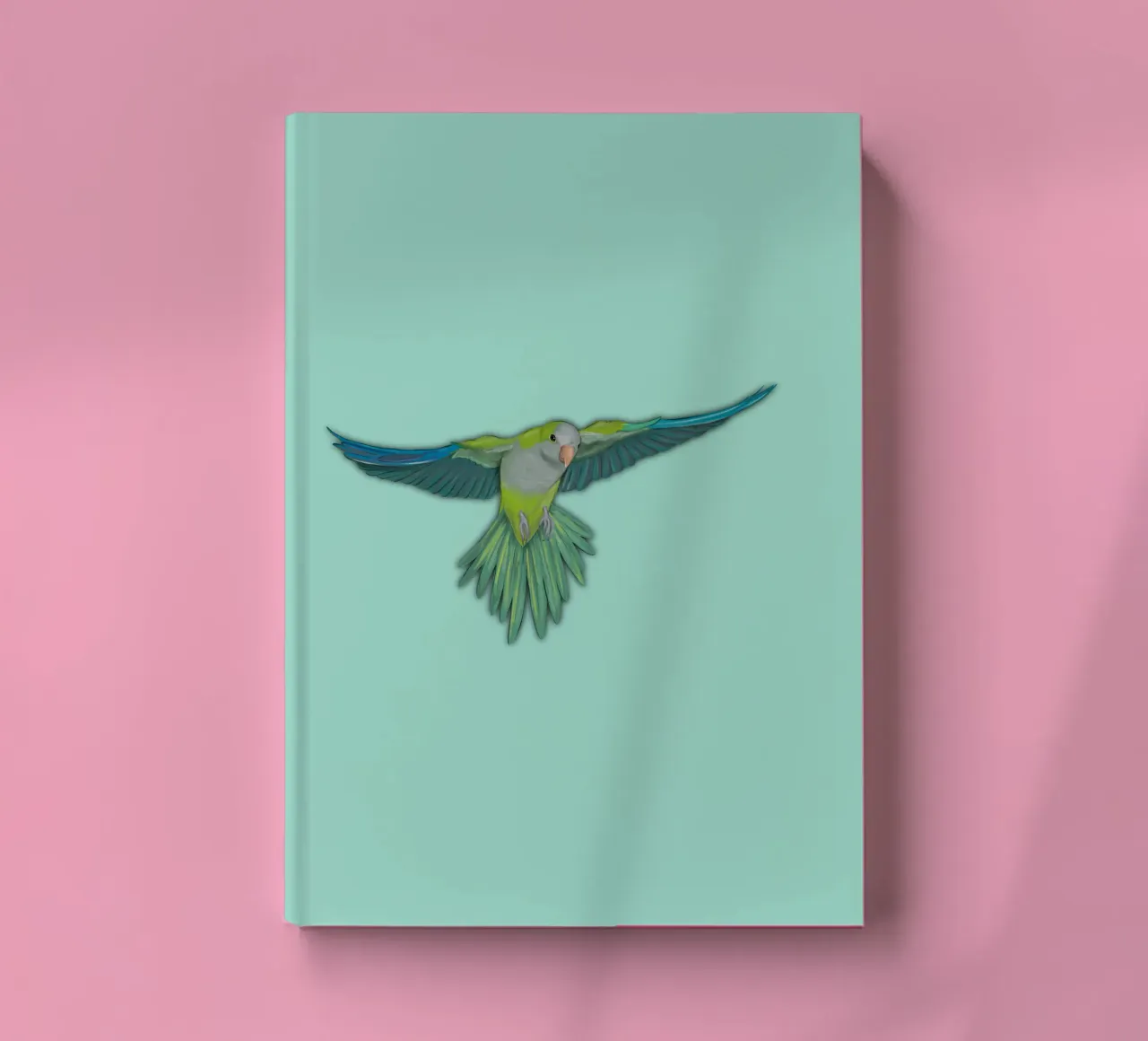 Flying quaker parrot notebook by BwiseLizzy