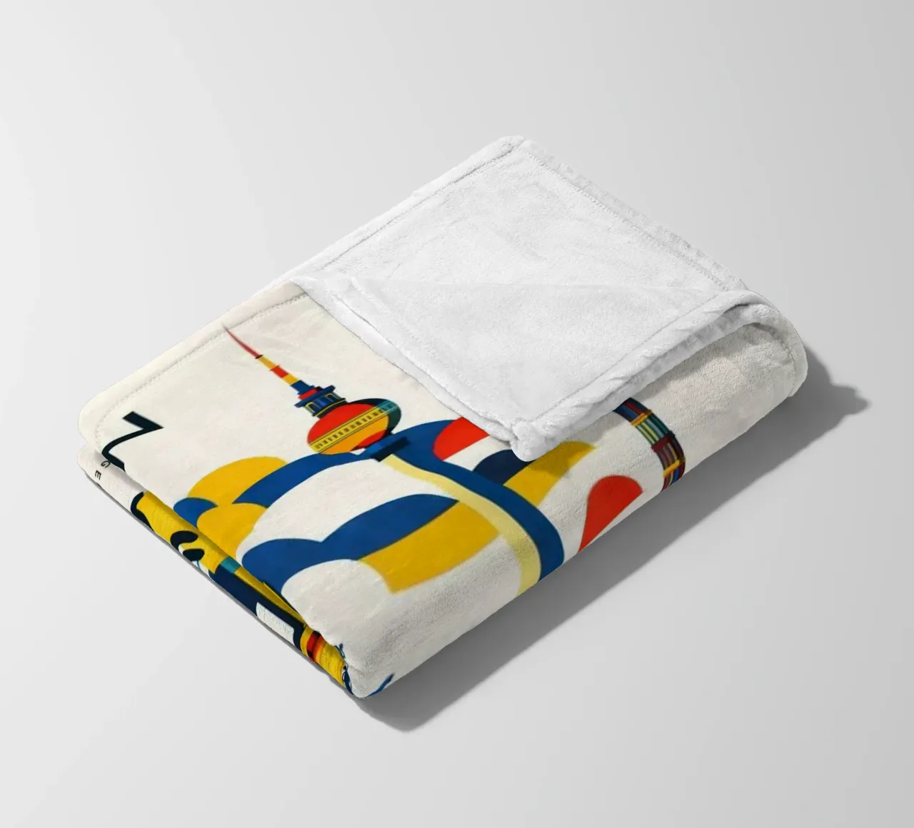 Berlin Flat Fleecedecke von Art Unleashed