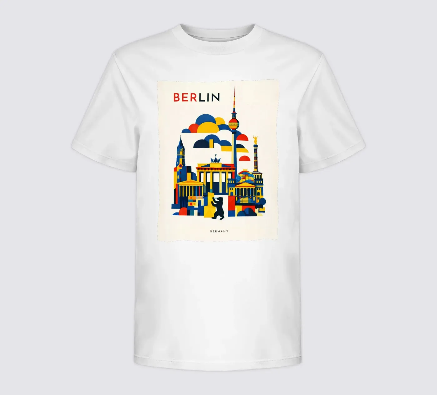 Berlin Flat t-shirt bambini da Art Unleashed