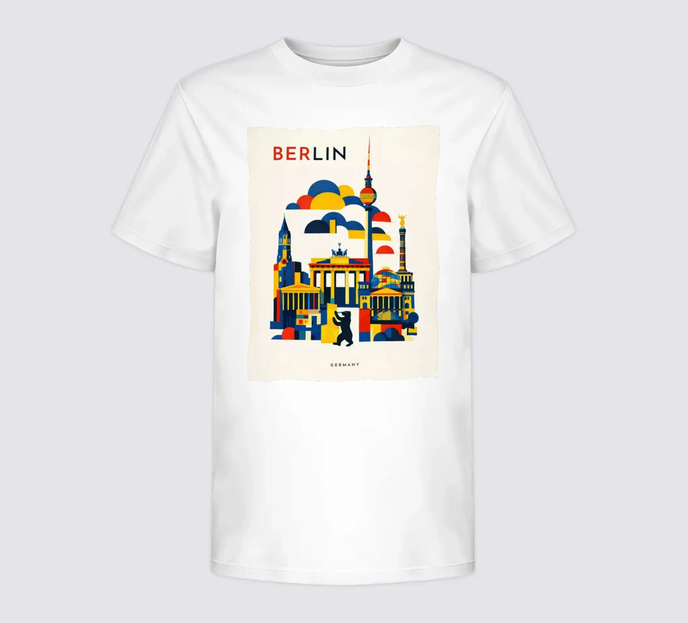Berlin Flat t-shirt bambini da Art Unleashed
