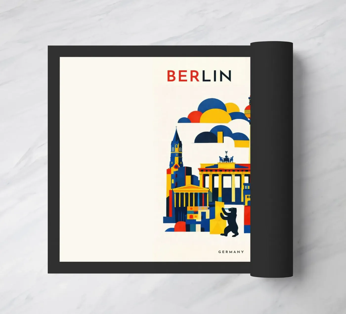 Berlin Flat Fußmatte von Art Unleashed