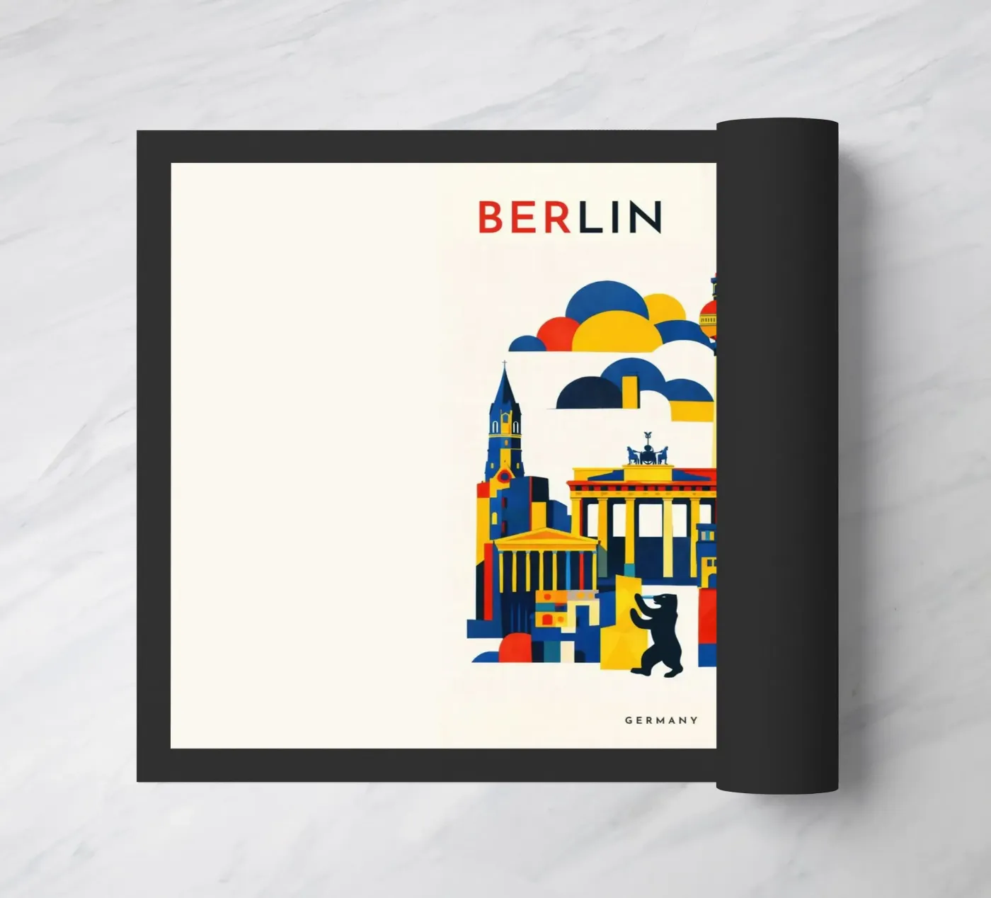 Berlin Flat doormat by Art Unleashed