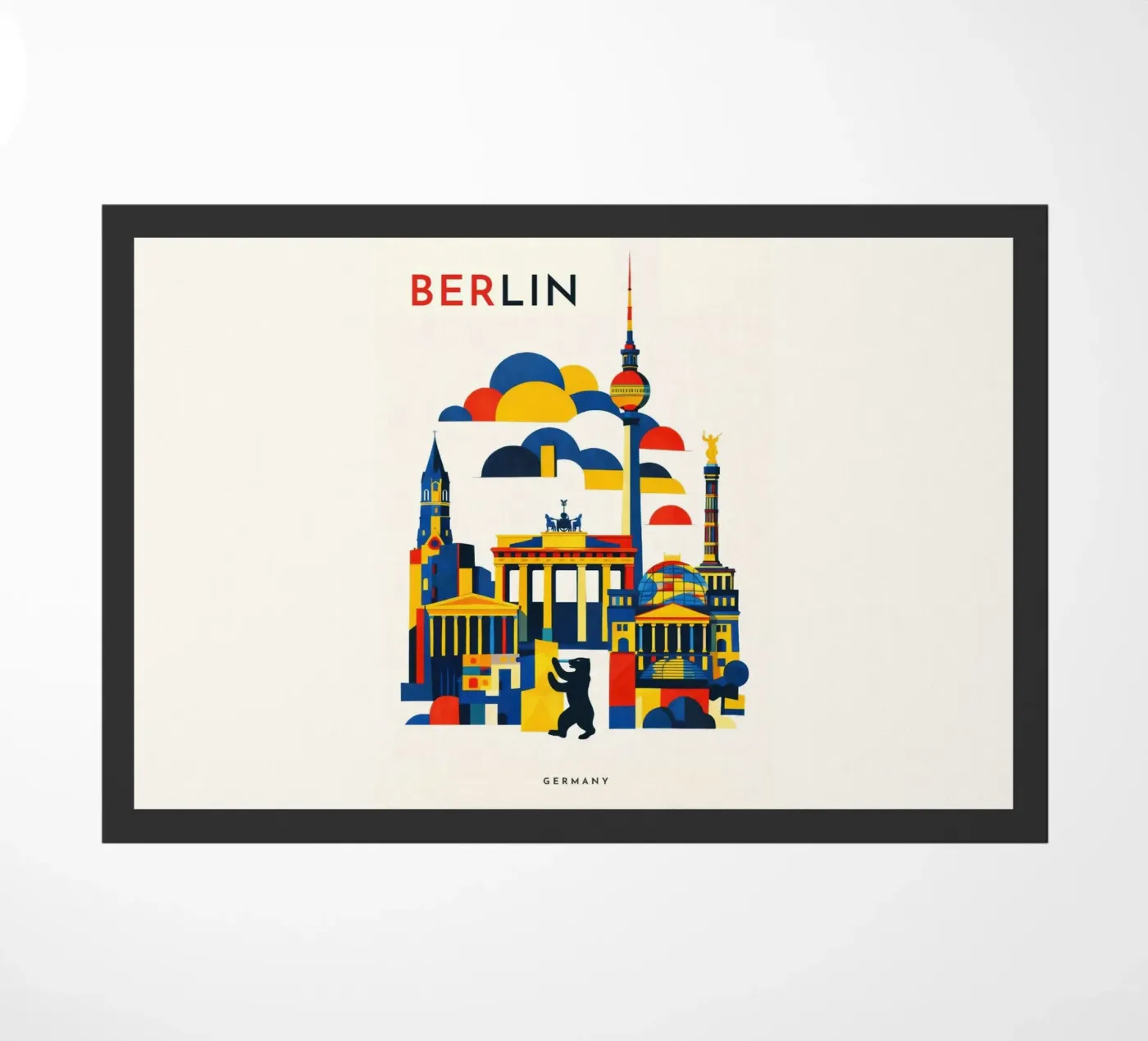 Berlin Flat Fußmatte von Art Unleashed