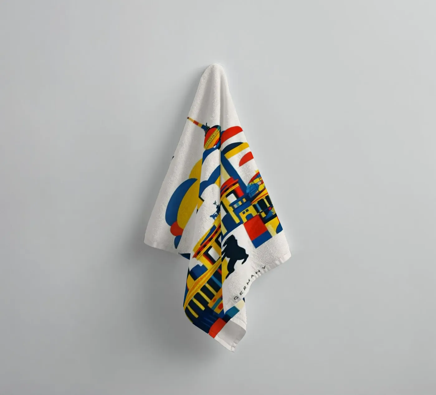 Berlin Flat badhanddoek van Art Unleashed