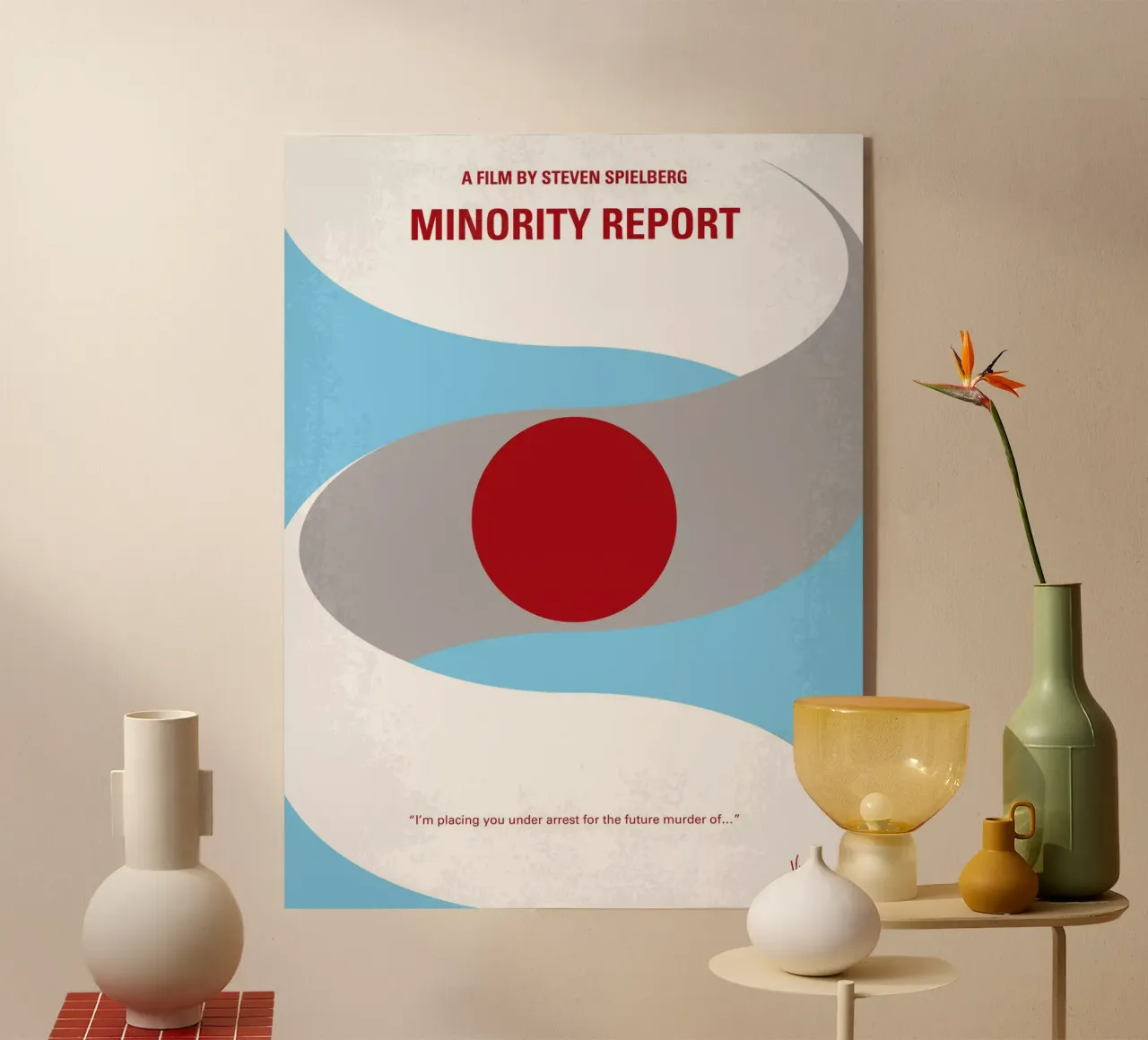 No462 My Minority Report minimal movie poster plexiglass da Chungkong