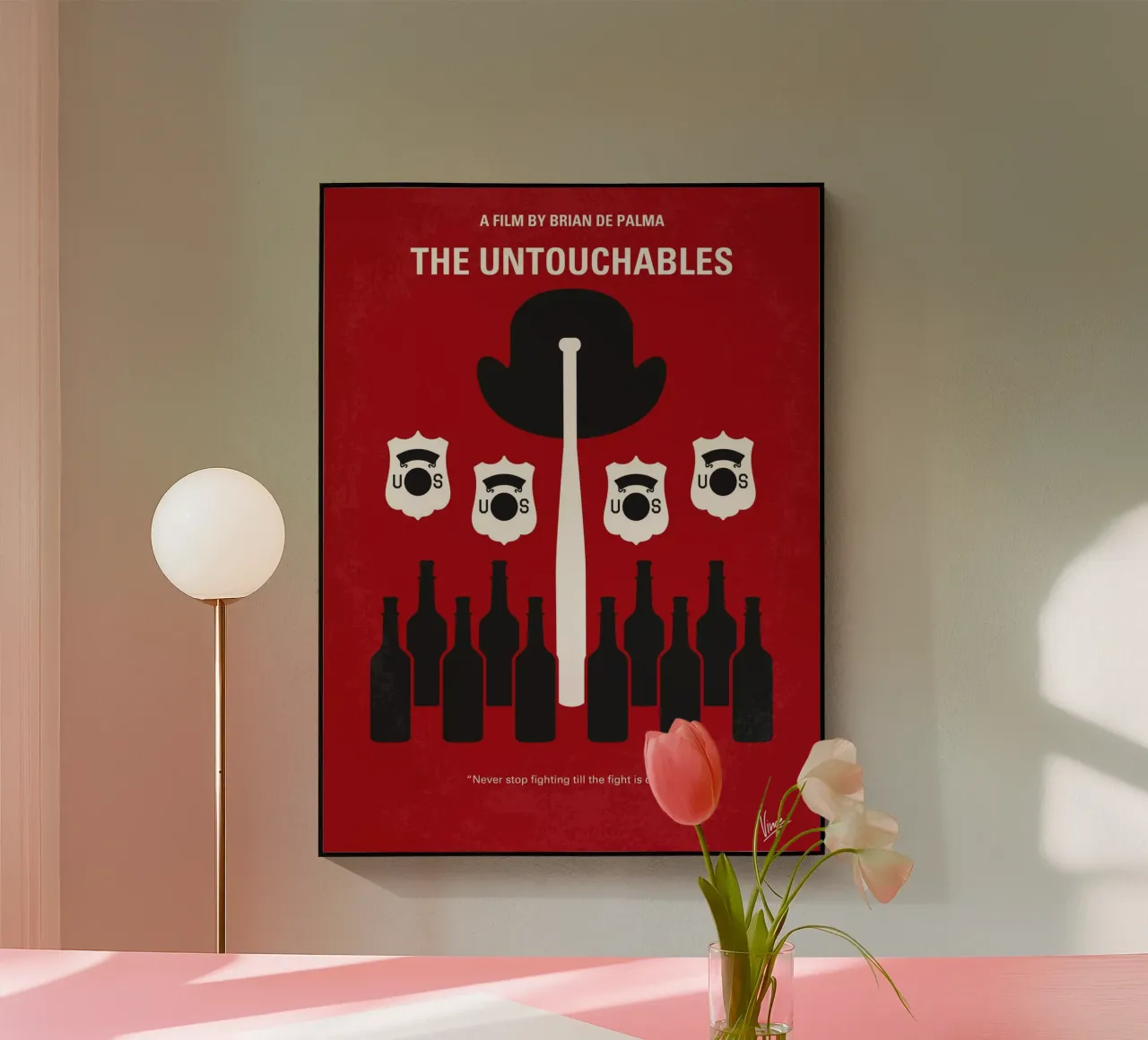 No463 My The Untouchables minimal movie poster plexiglass da Chungkong
