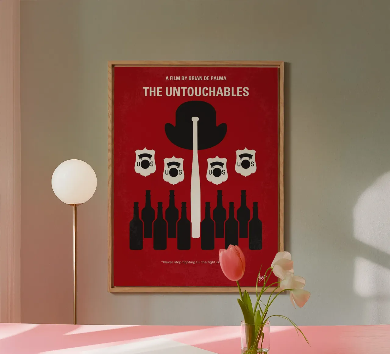 No463 My The Untouchables minimal movie poster alluminio dibond da Chungkong