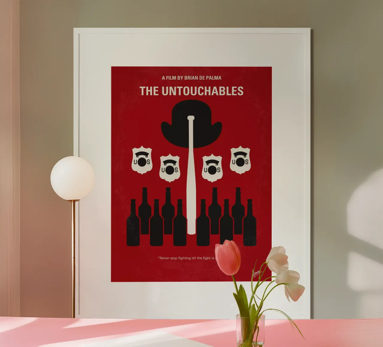 No463 My The Untouchables minimal movie poster poster con telaio in alluminio da Chungkong