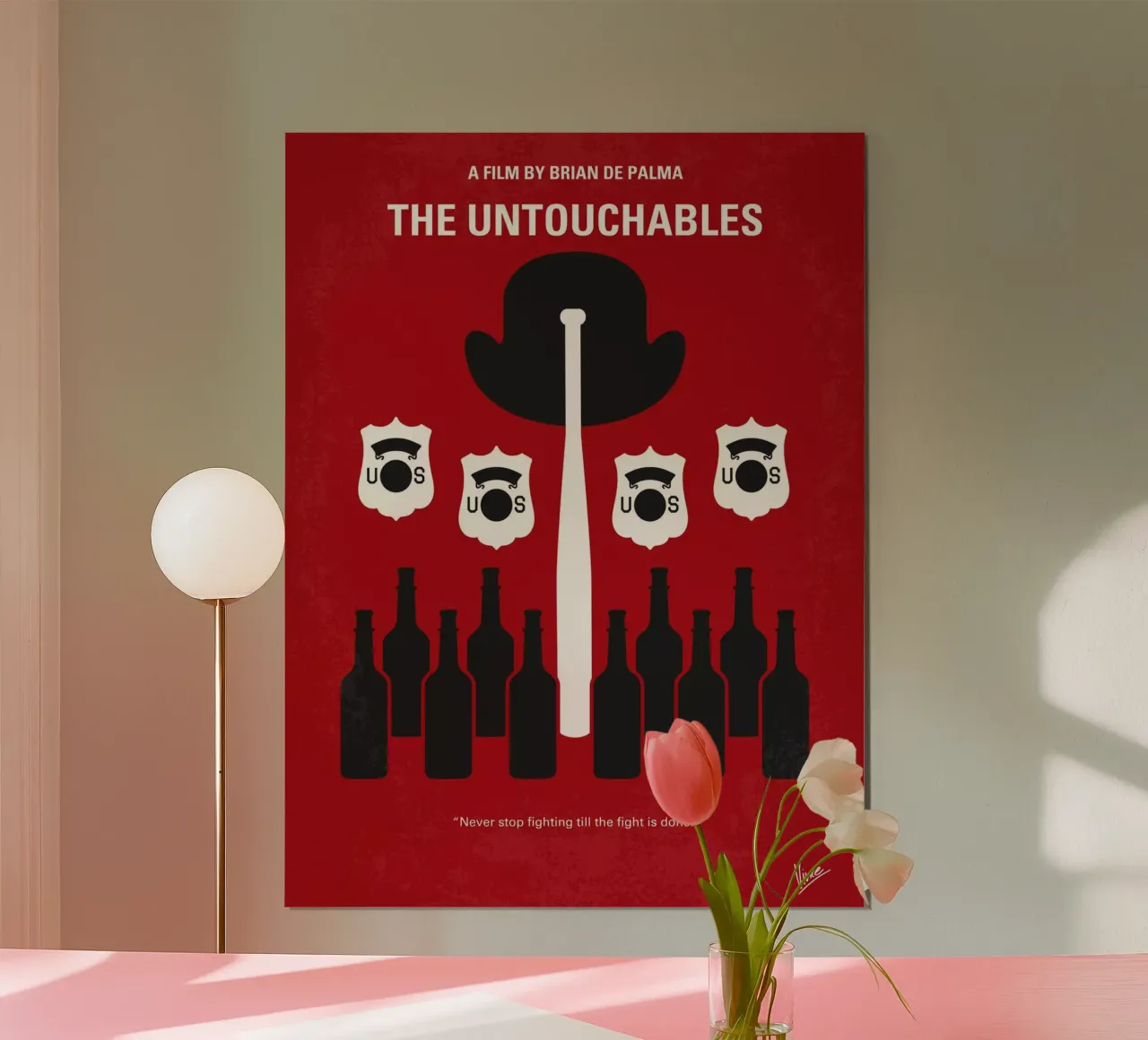 No463 My The Untouchables minimal movie poster poster con telaio in alluminio da Chungkong