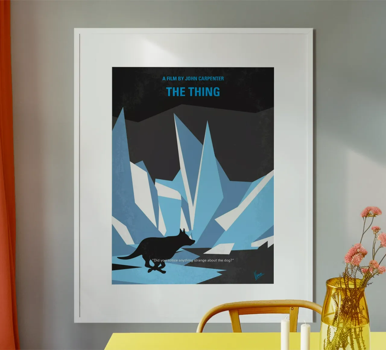 No466 My The Thing minimal movie poster poster con telaio in legno da Chungkong