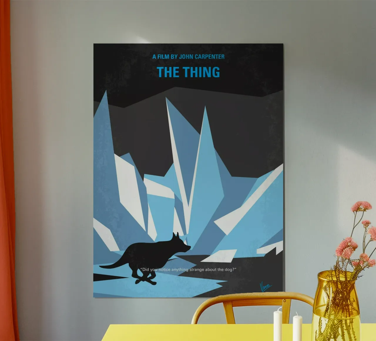 No466 My The Thing minimal movie poster poster con telaio in legno da Chungkong