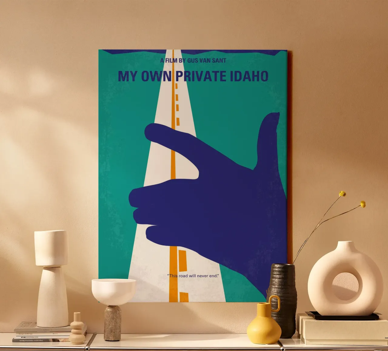 No472 My Own Private Idaho minimal movie poster canvas van Chungkong