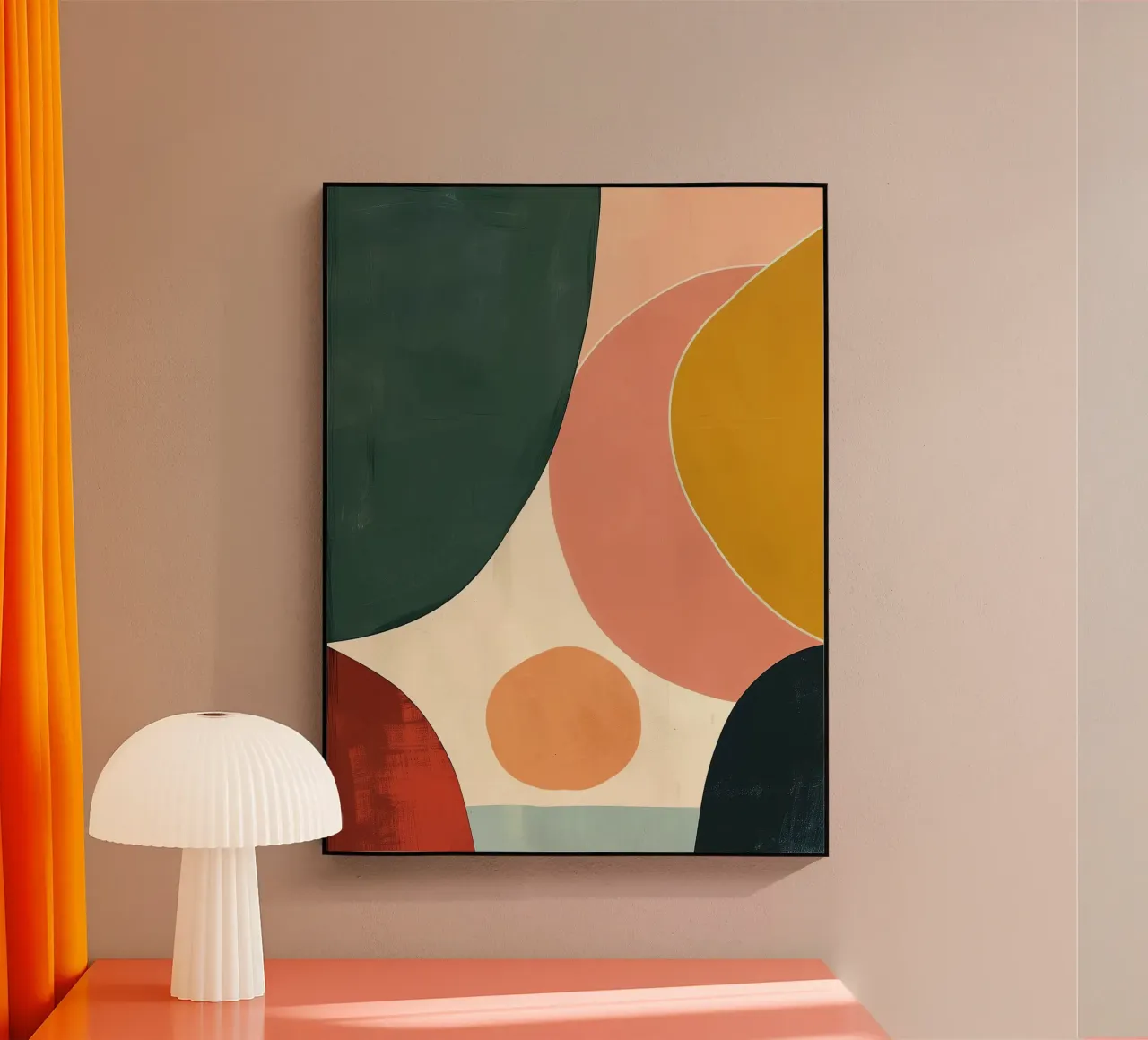 Abstract Sunrise plexiglass da Luca