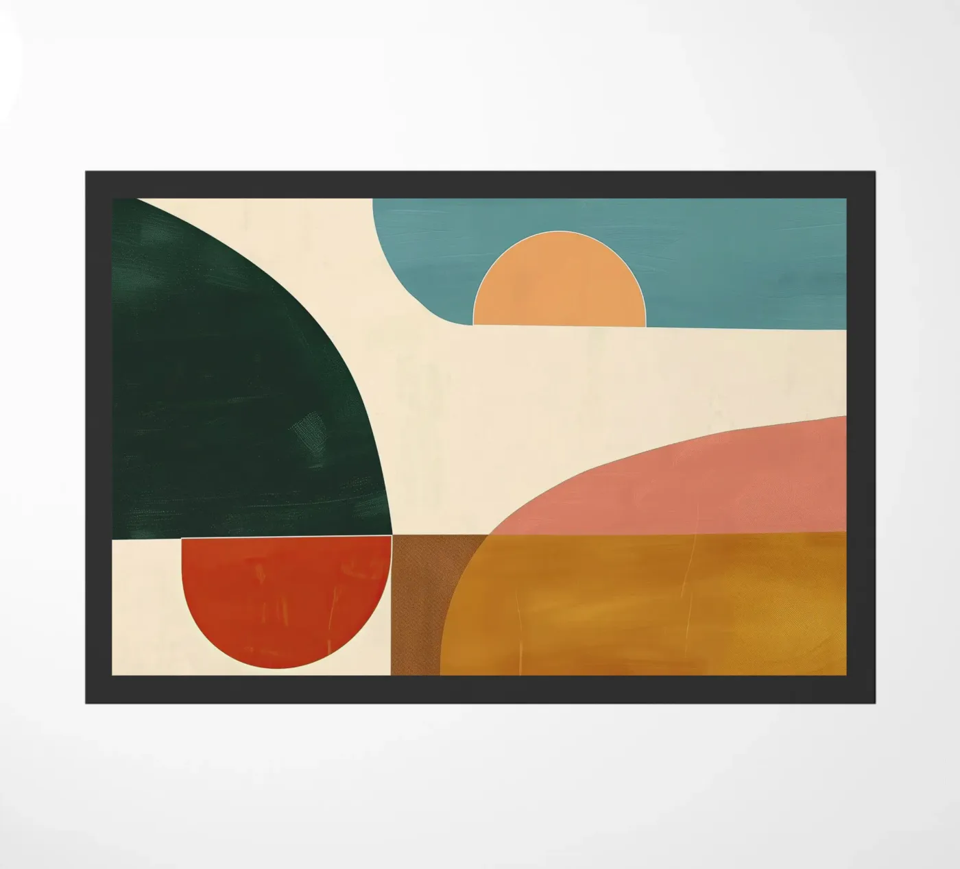 Divided Sun doormat by Luca