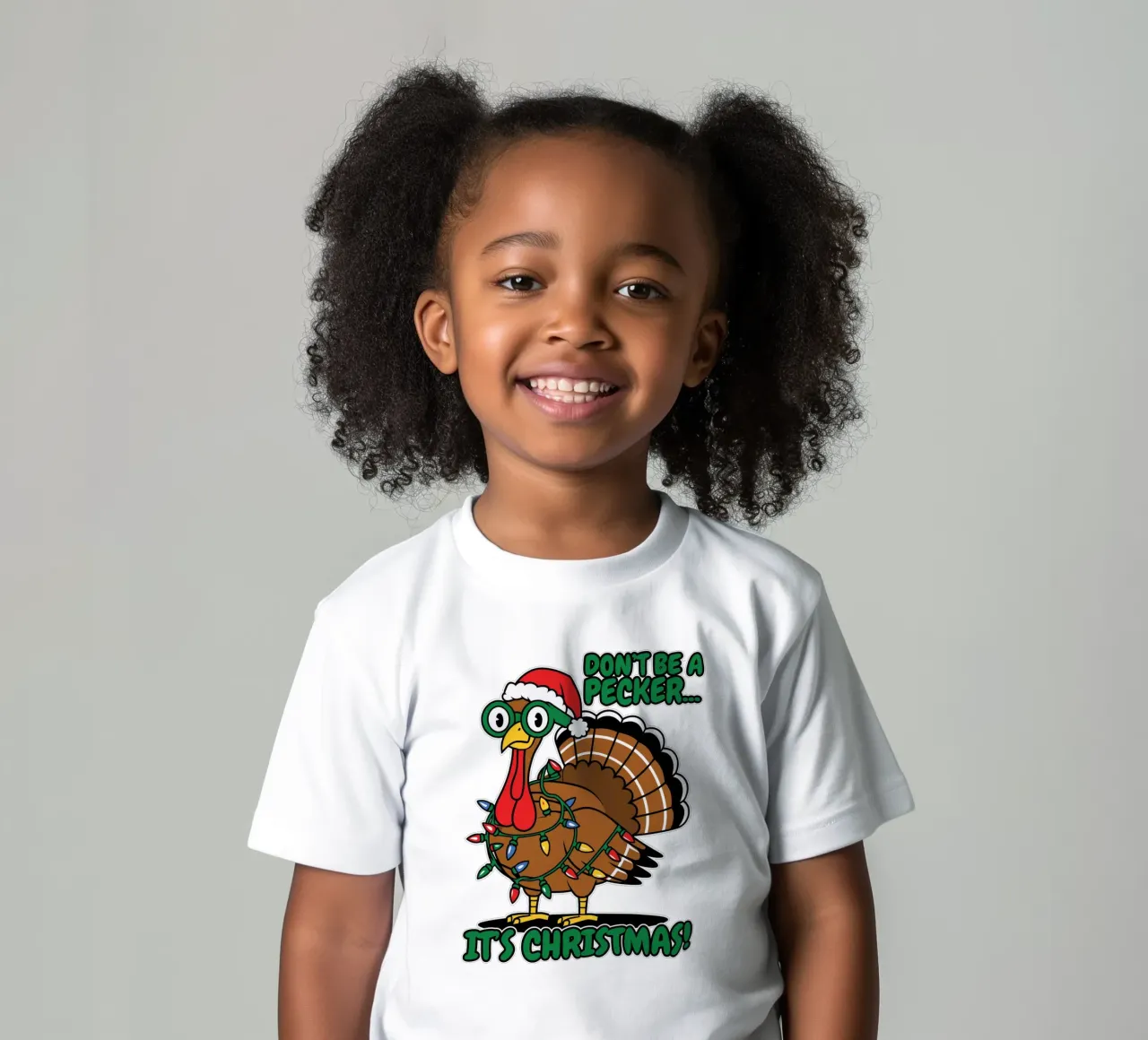 DON'T BE A PECKER... IT'S CHRISTMAS! camiseta para niños de edsonramosart