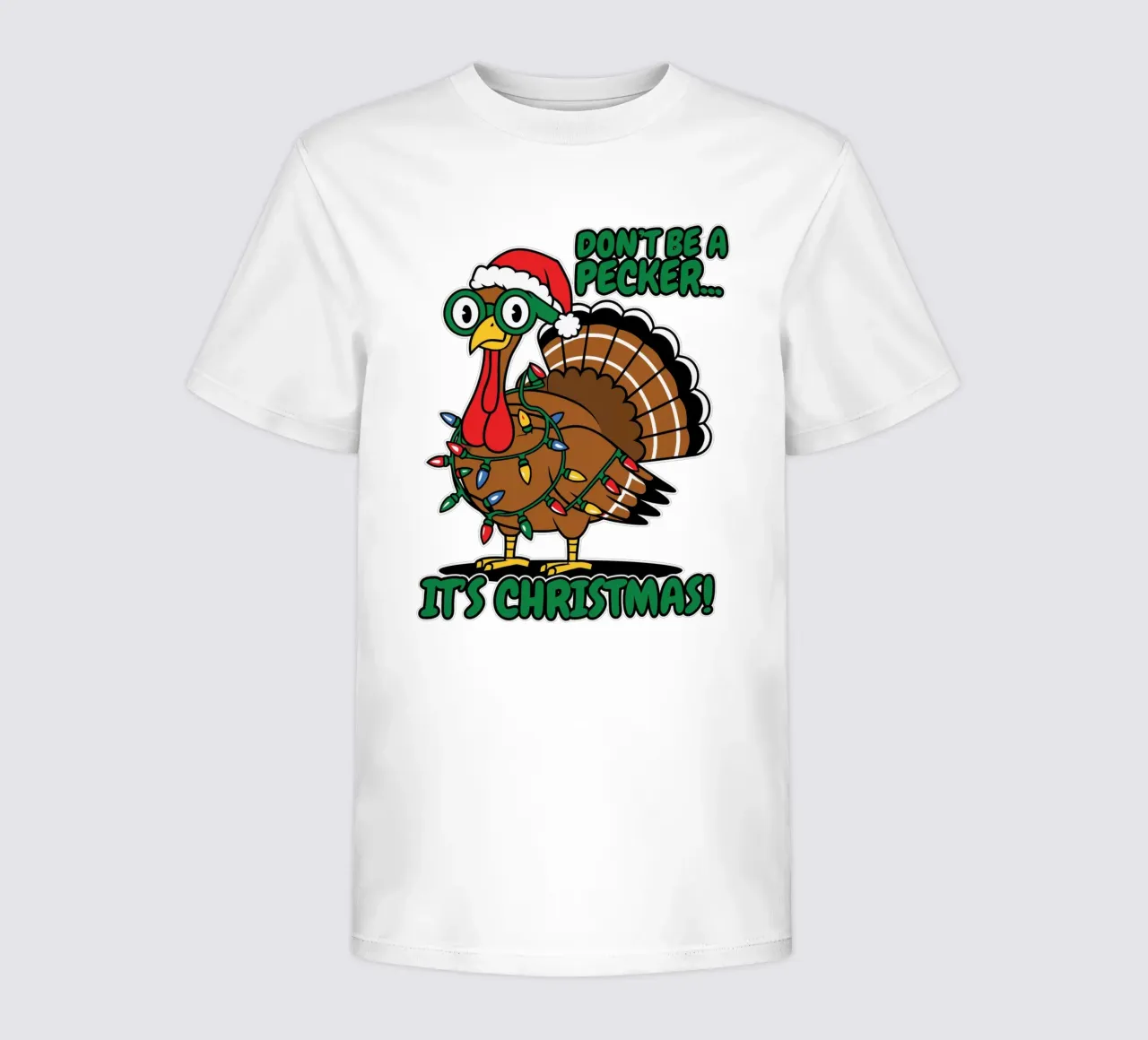 DON'T BE A PECKER... IT'S CHRISTMAS! camiseta para niños de edsonramosart