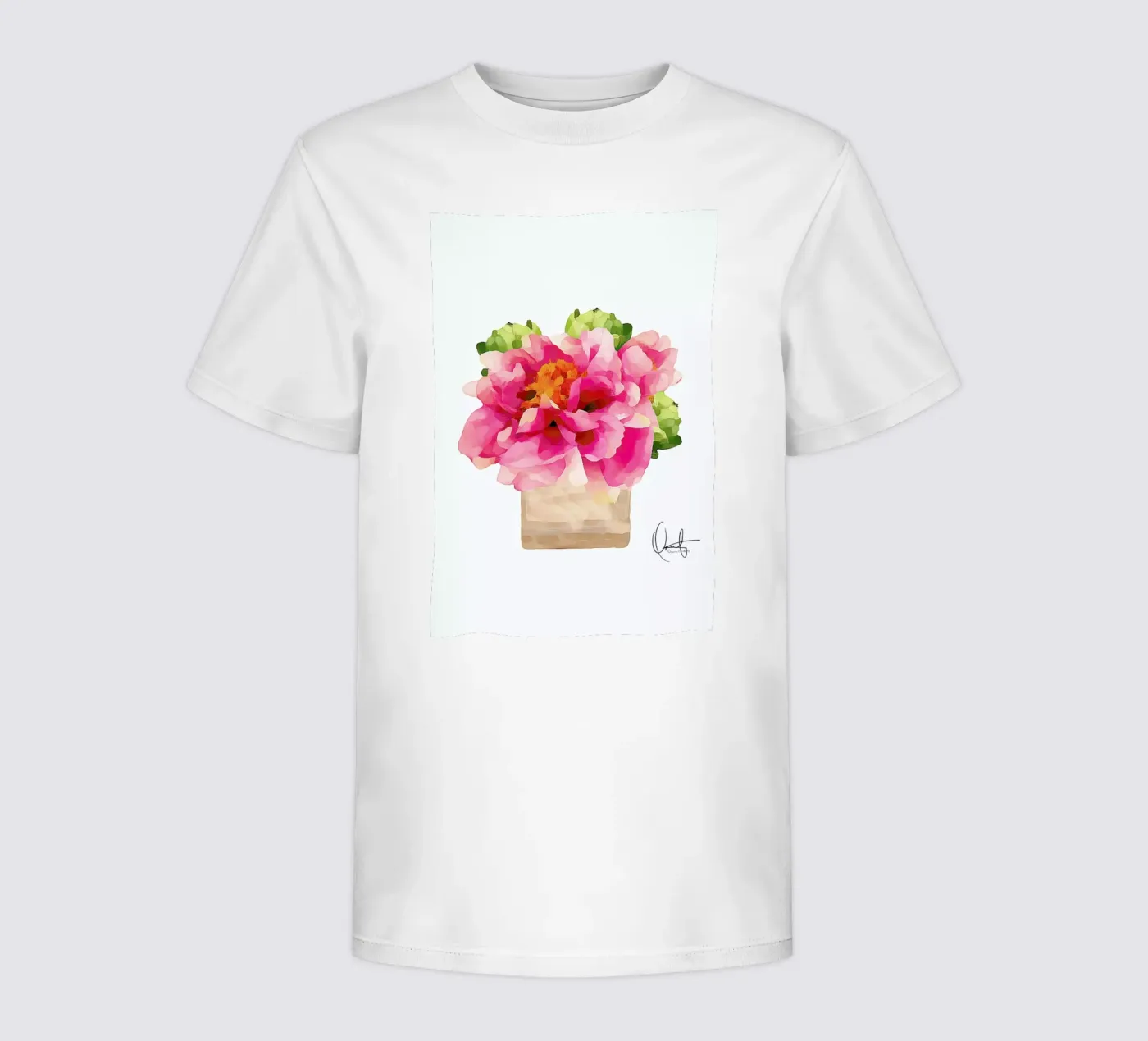 Peonies kinder t-shirt van Xchange Art Studio