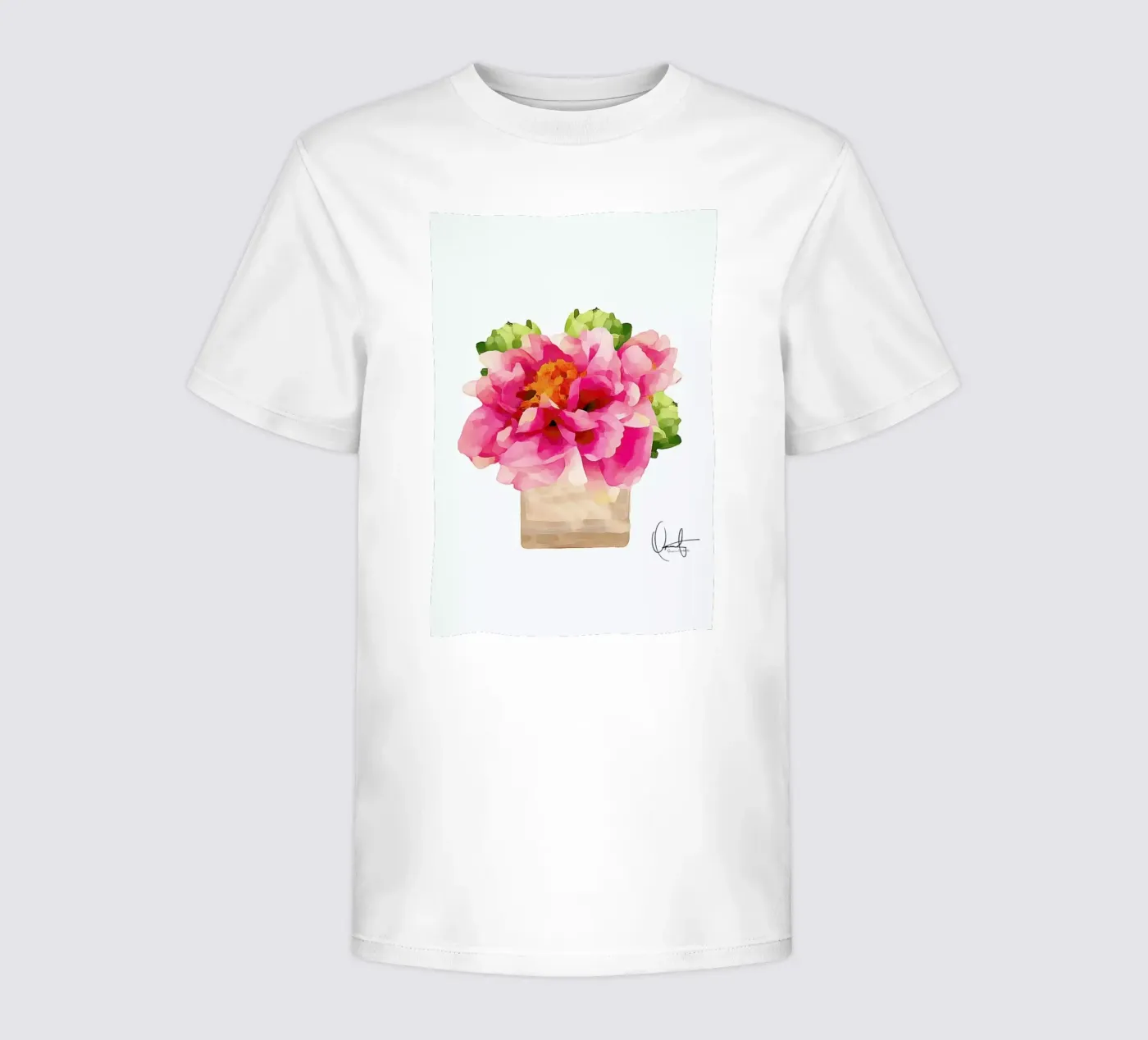 Peonies t-shirt bambini da Xchange Art Studio