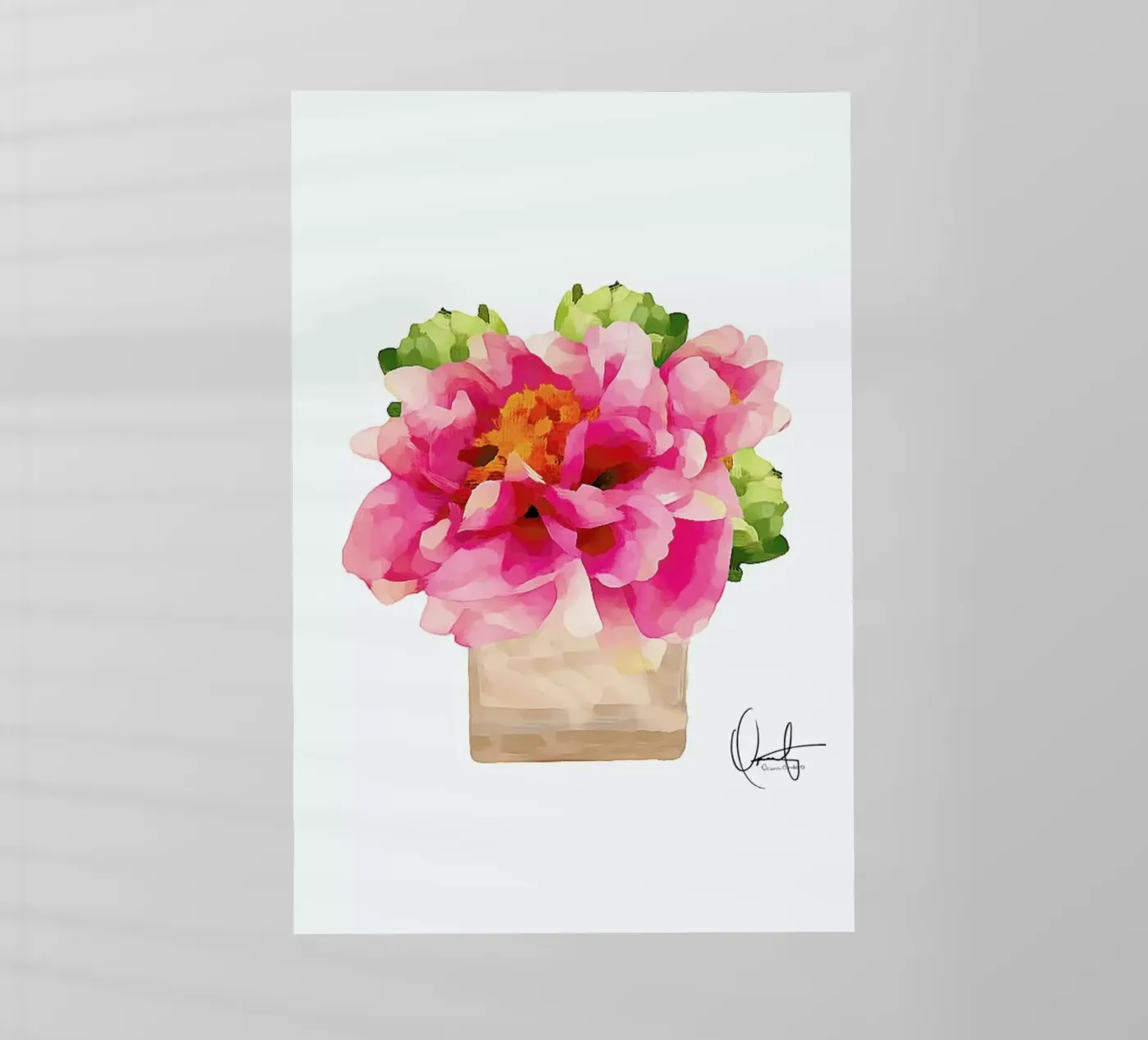 Peonies pellicola backlit da Xchange Art Studio