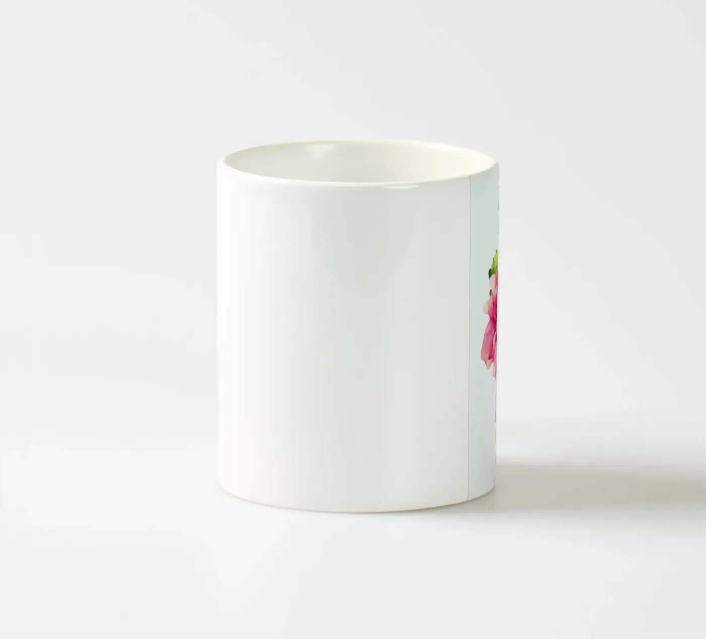 Peonies ceramic mug by Xchange Art Studio