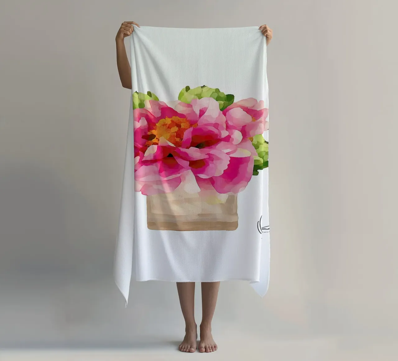 Peonies telo mare da Xchange Art Studio