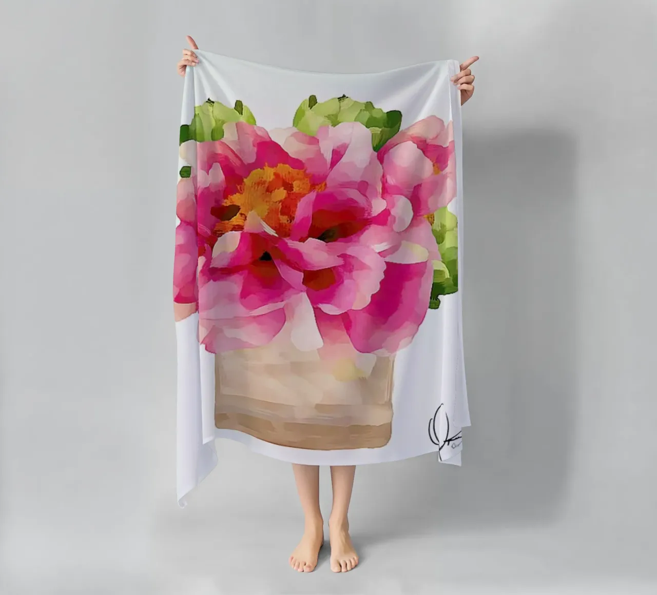 Peonies telo mare da Xchange Art Studio