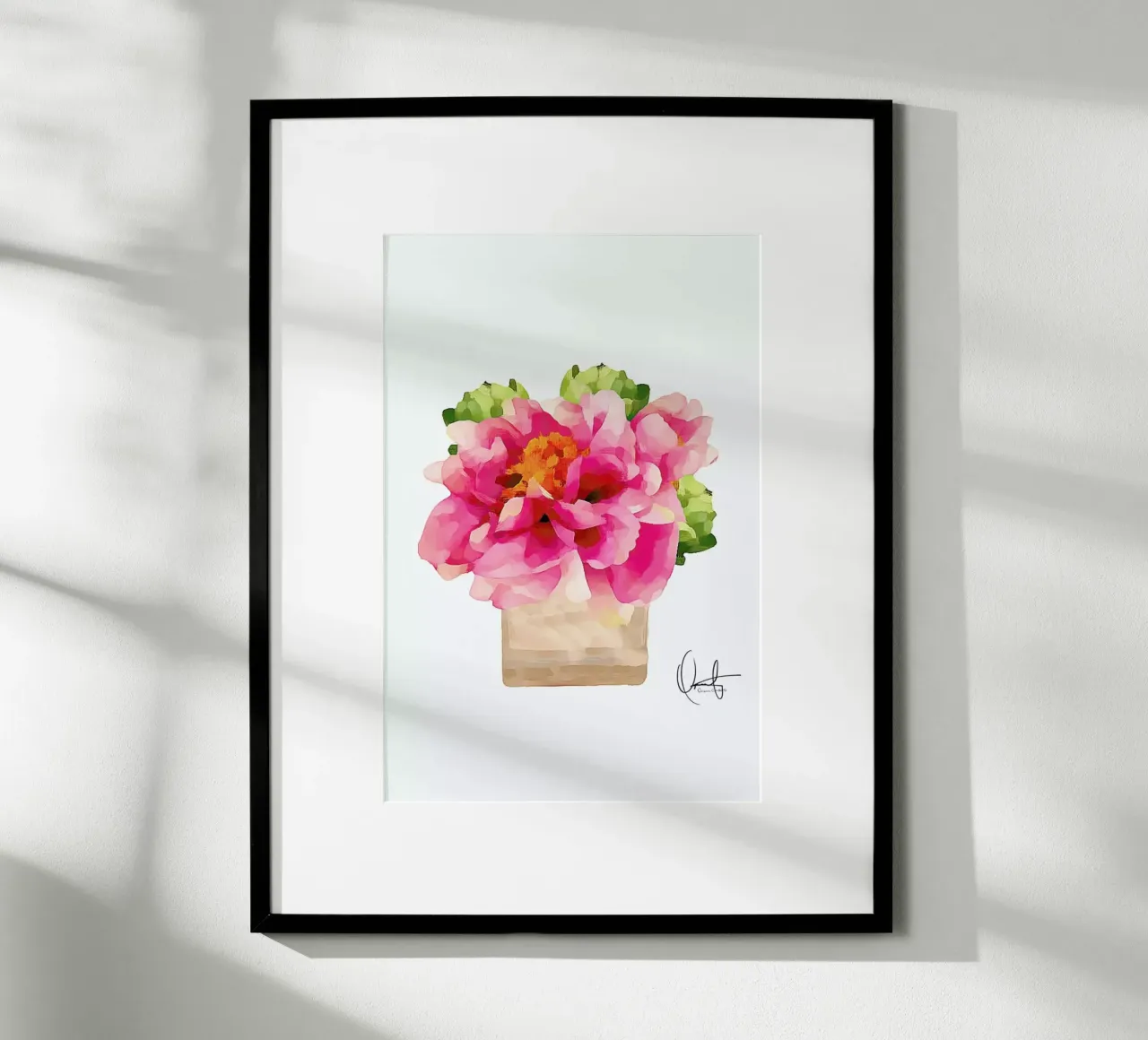 Peonies poster da Xchange Art Studio