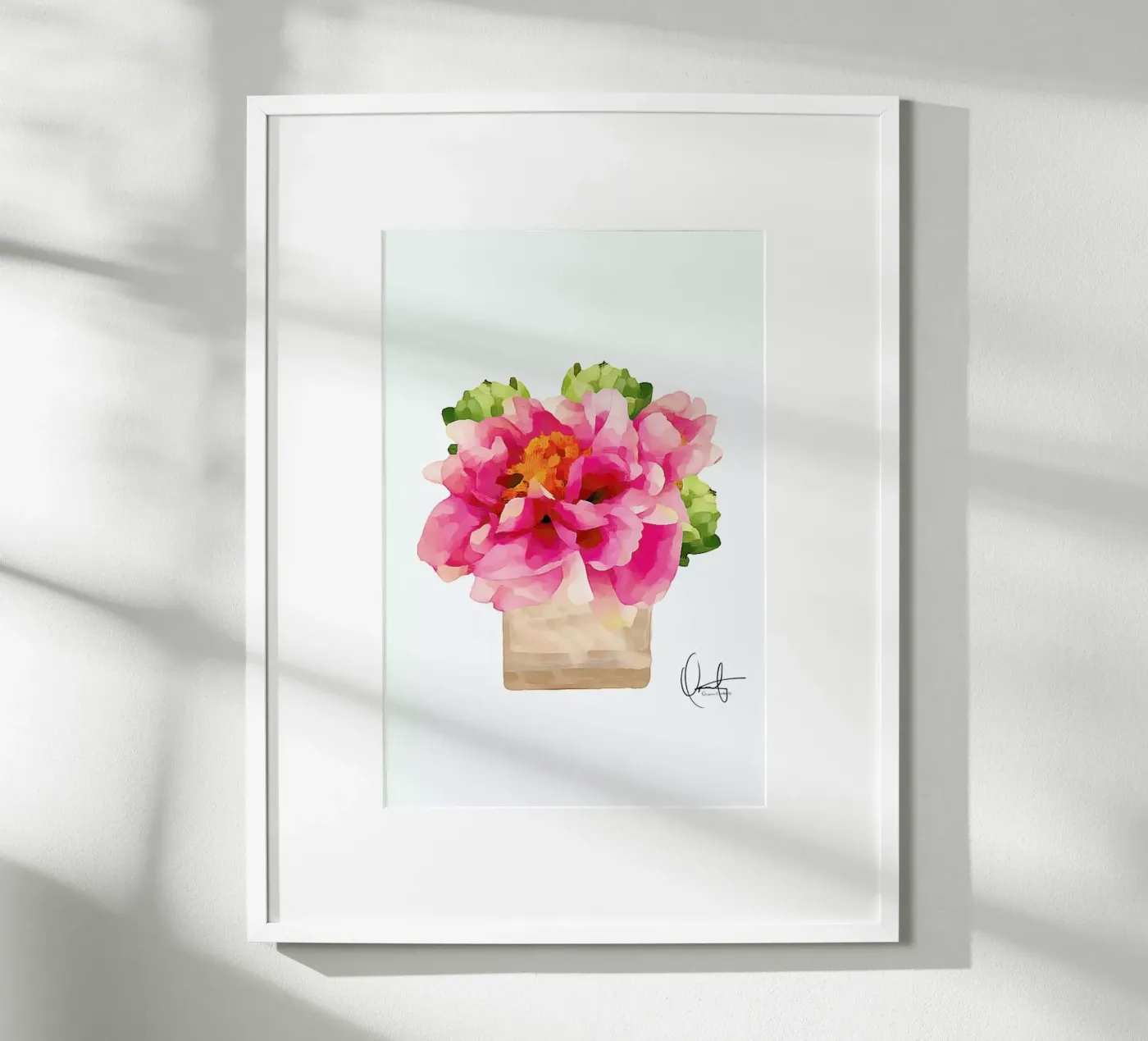 Peonies poster da Xchange Art Studio