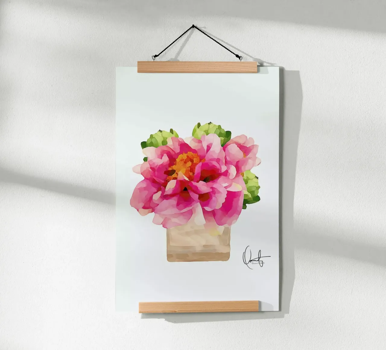 Peonies poster da Xchange Art Studio