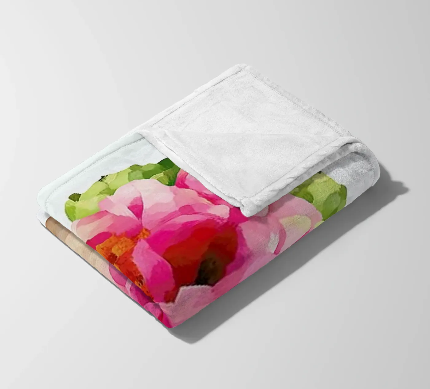 Peonies fleecedeken van Xchange Art Studio