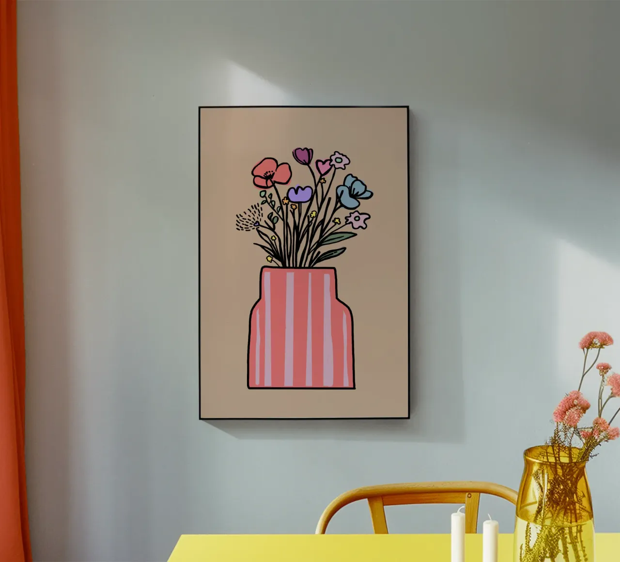 Blumenstrauss bunt plexiglass da SanniBee.