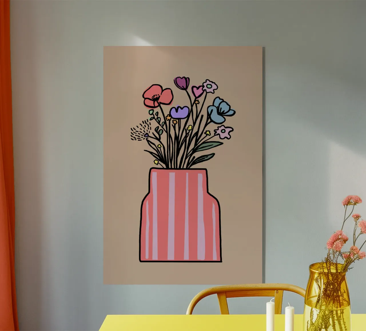 Blumenstrauss bunt plexiglass da SanniBee.