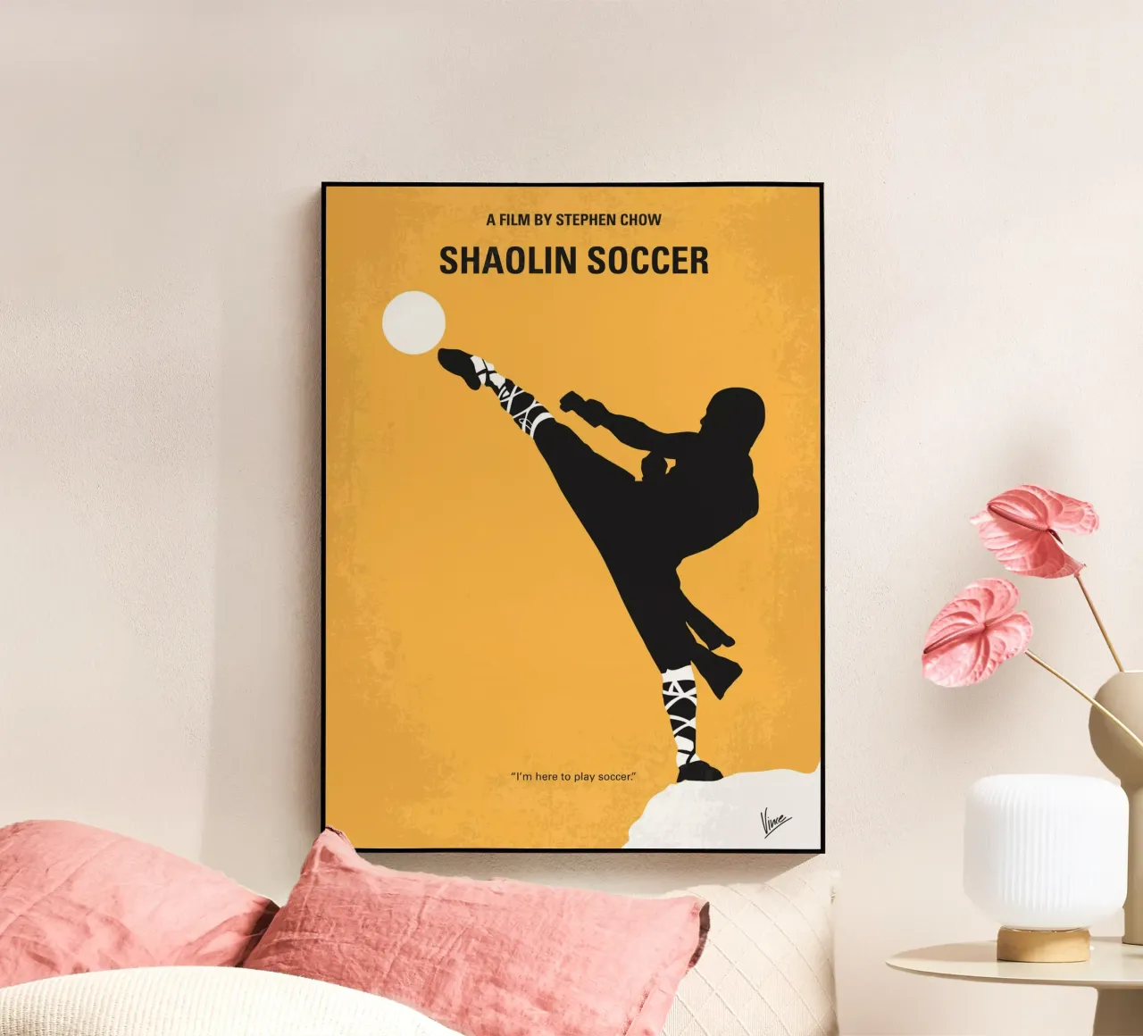 No480 My Shaolin Soccer minimal movie poster plexiglass da Chungkong