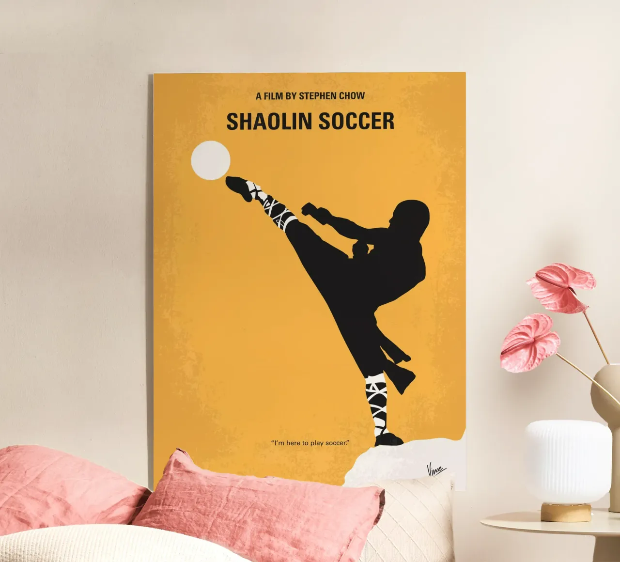 No480 My Shaolin Soccer minimal movie poster plexiglass da Chungkong