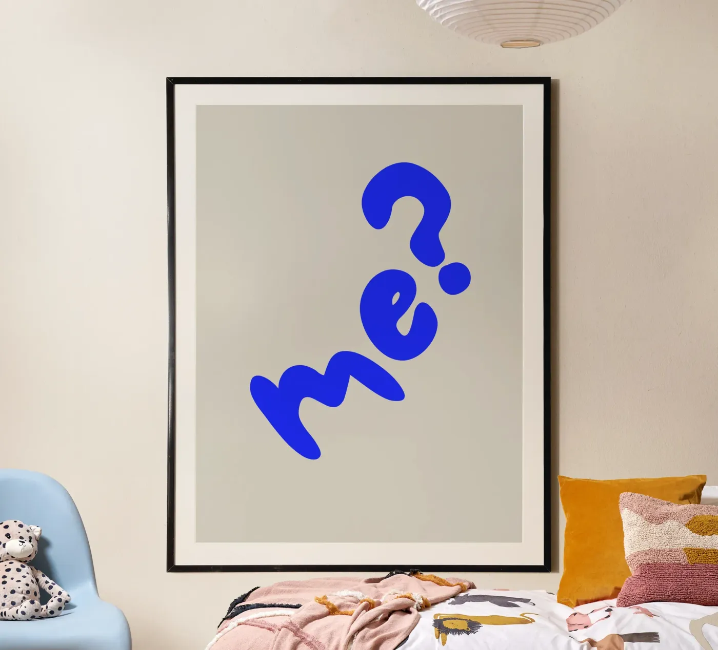 Me? - Statement Typography Poster von Between Lines